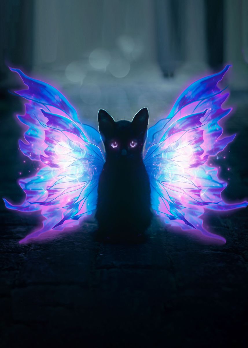 Fairy Cat Poster' Poster