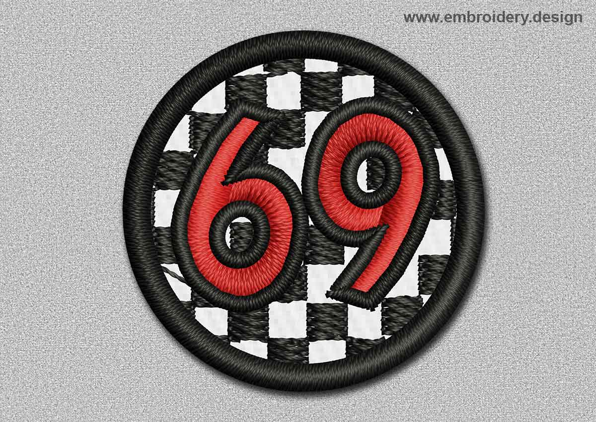 Game Patch Transparent Ball With Number 69