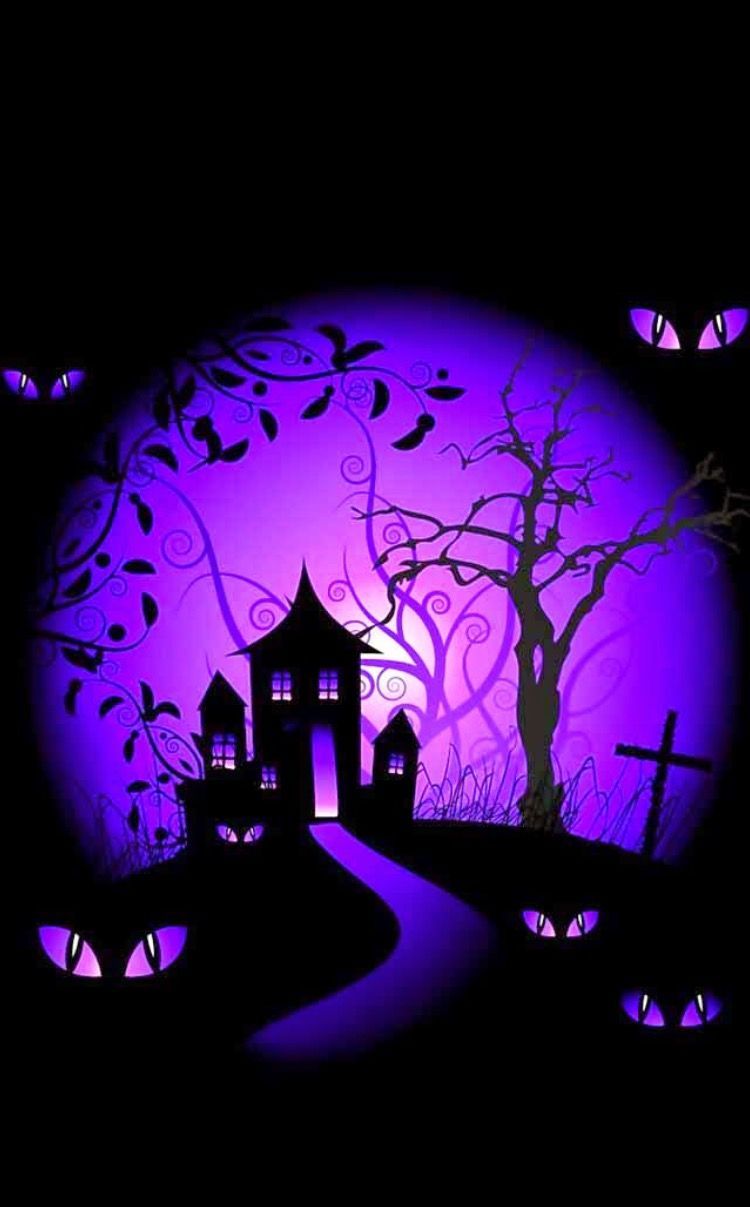 Halloween Green And Purple Wallpapers - Wallpaper Cave