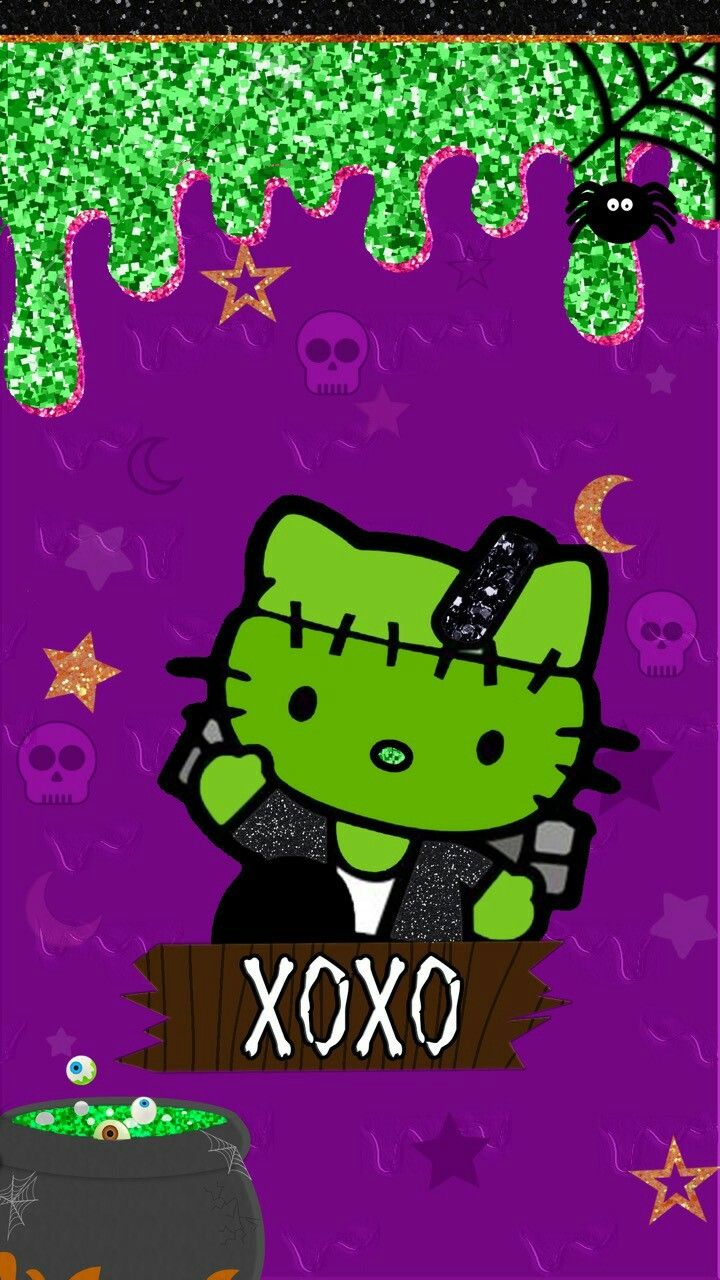Kitten's World. Hello kitty halloween wallpaper, Hello kitty halloween, Hello kitty background