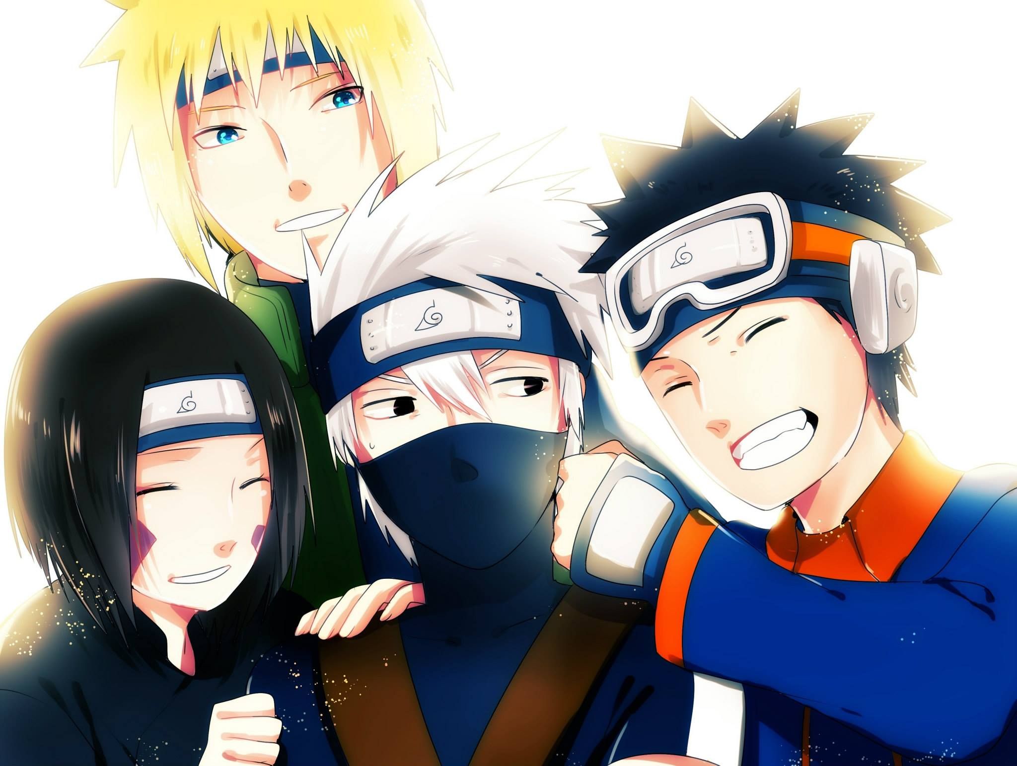 Minato, Kakashi, Obito & Rin (Team Minato). Naruto wallpaper, Anime naruto, Team minato