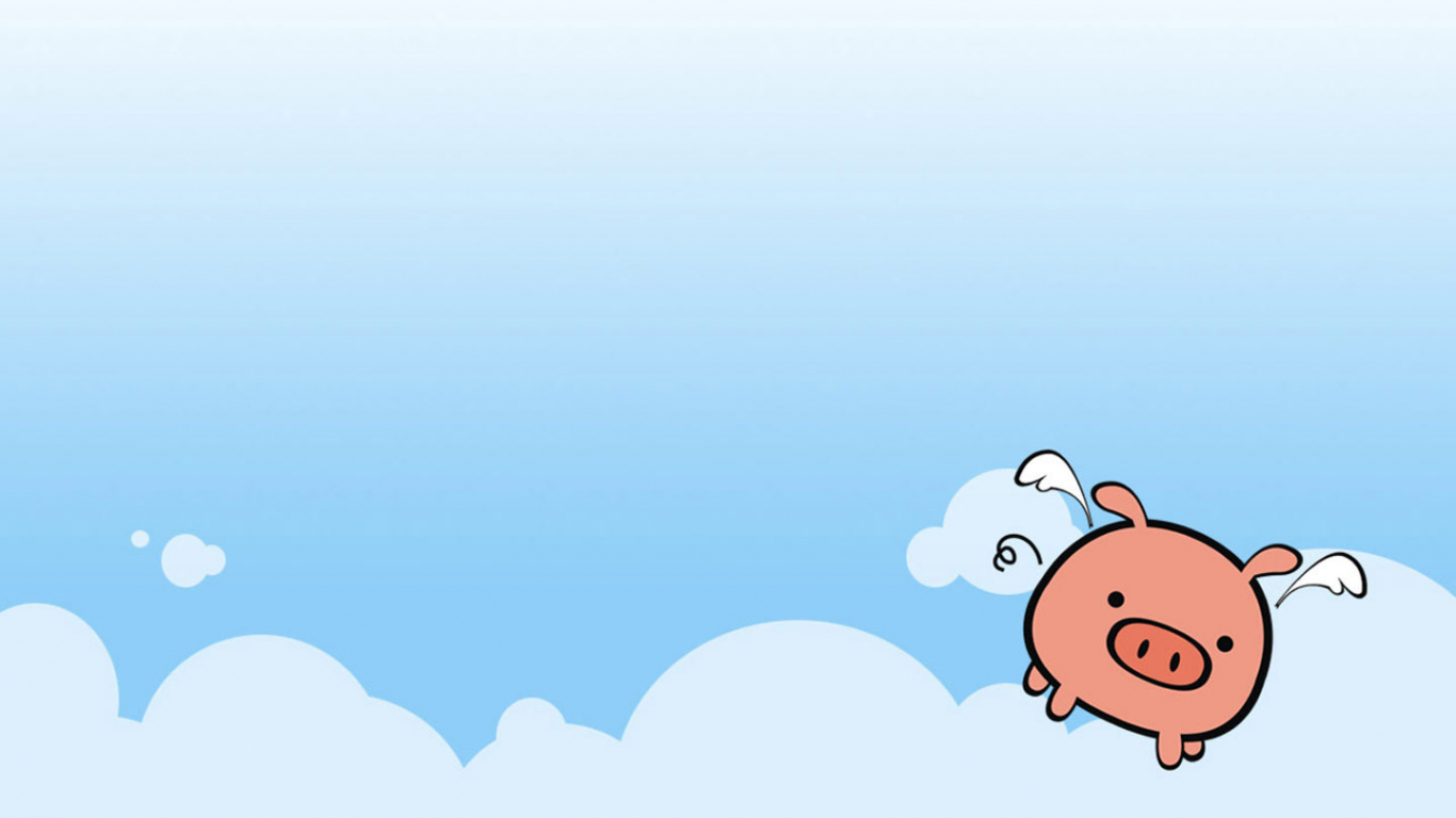 flying pigs wallpaper