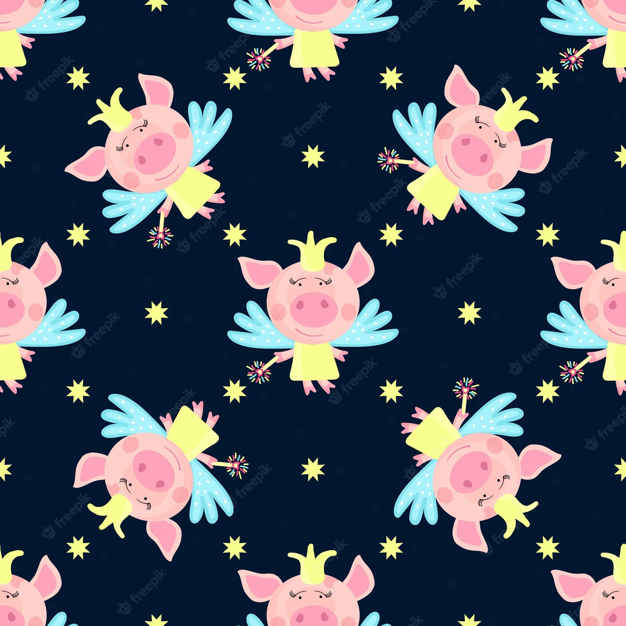 flying pigs wallpaper