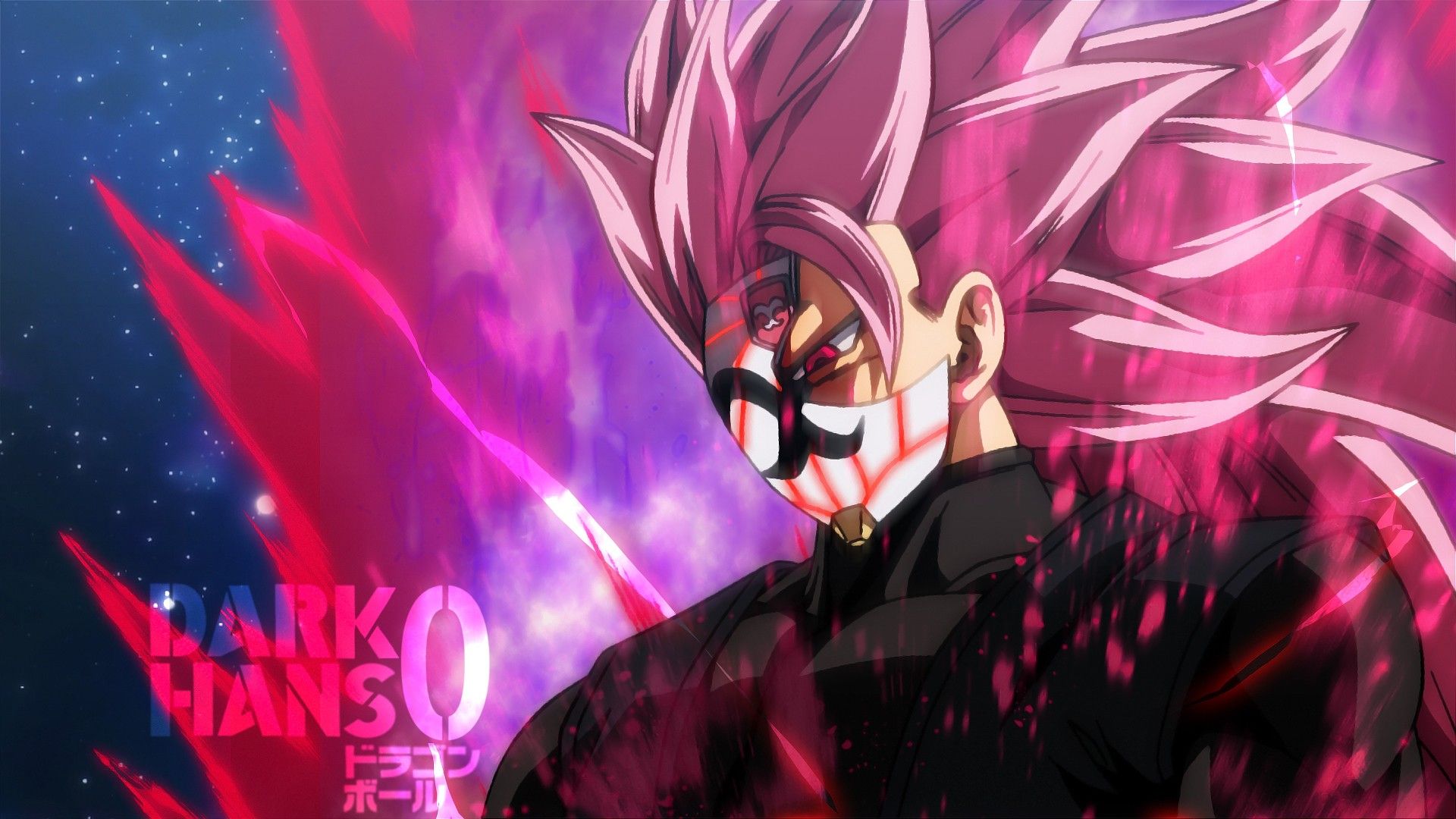 Goku Black ssj Rose 3 Crimson Masked Saiyan. Dragon ball art goku, Dragon ball artwork, Dragon ball wallpaper iphone