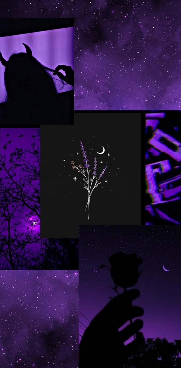 Purple sky wallpaper