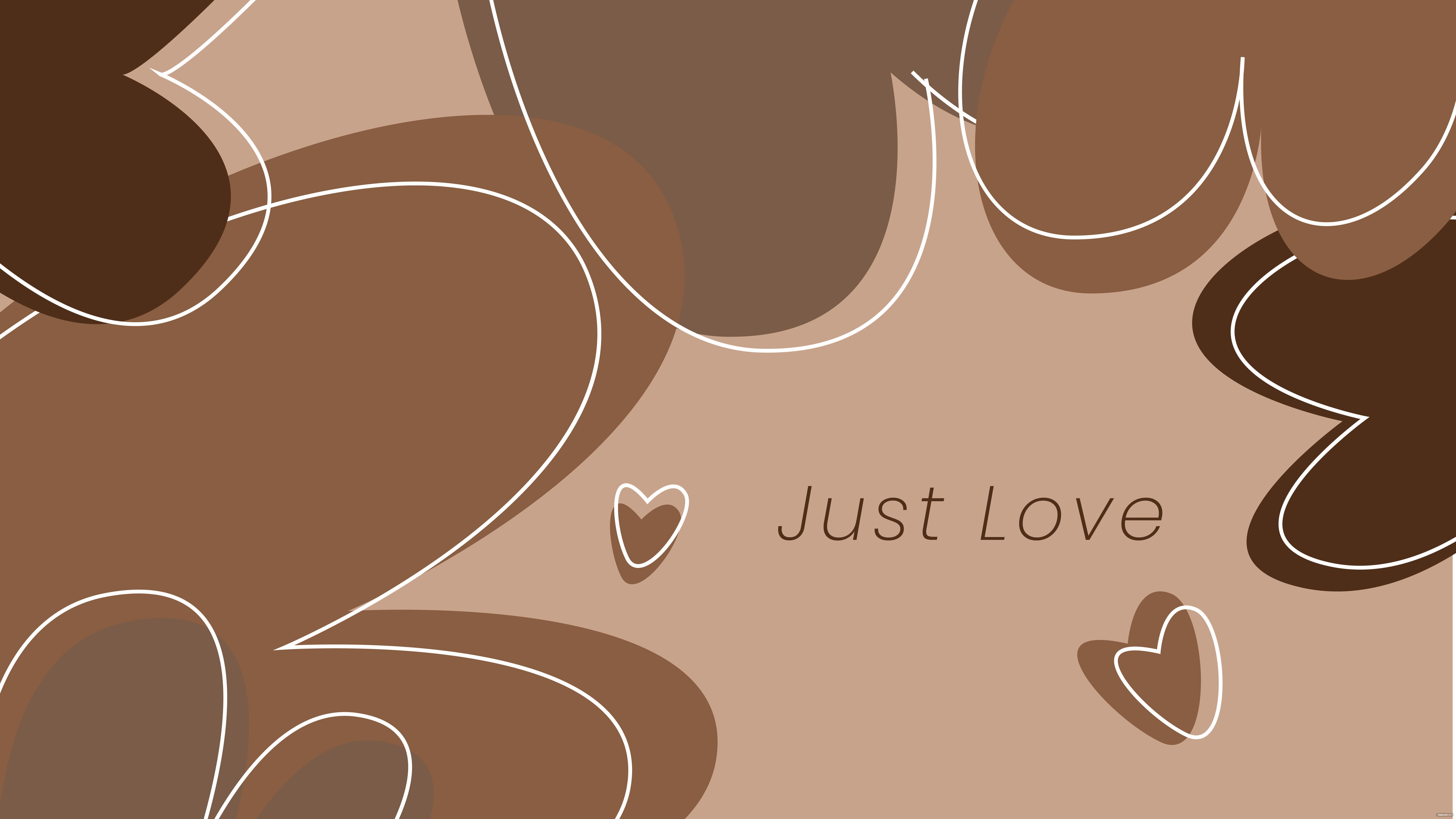 Free Brown Heart Wallpaper, Illustrator, JPG, PNG, SVG