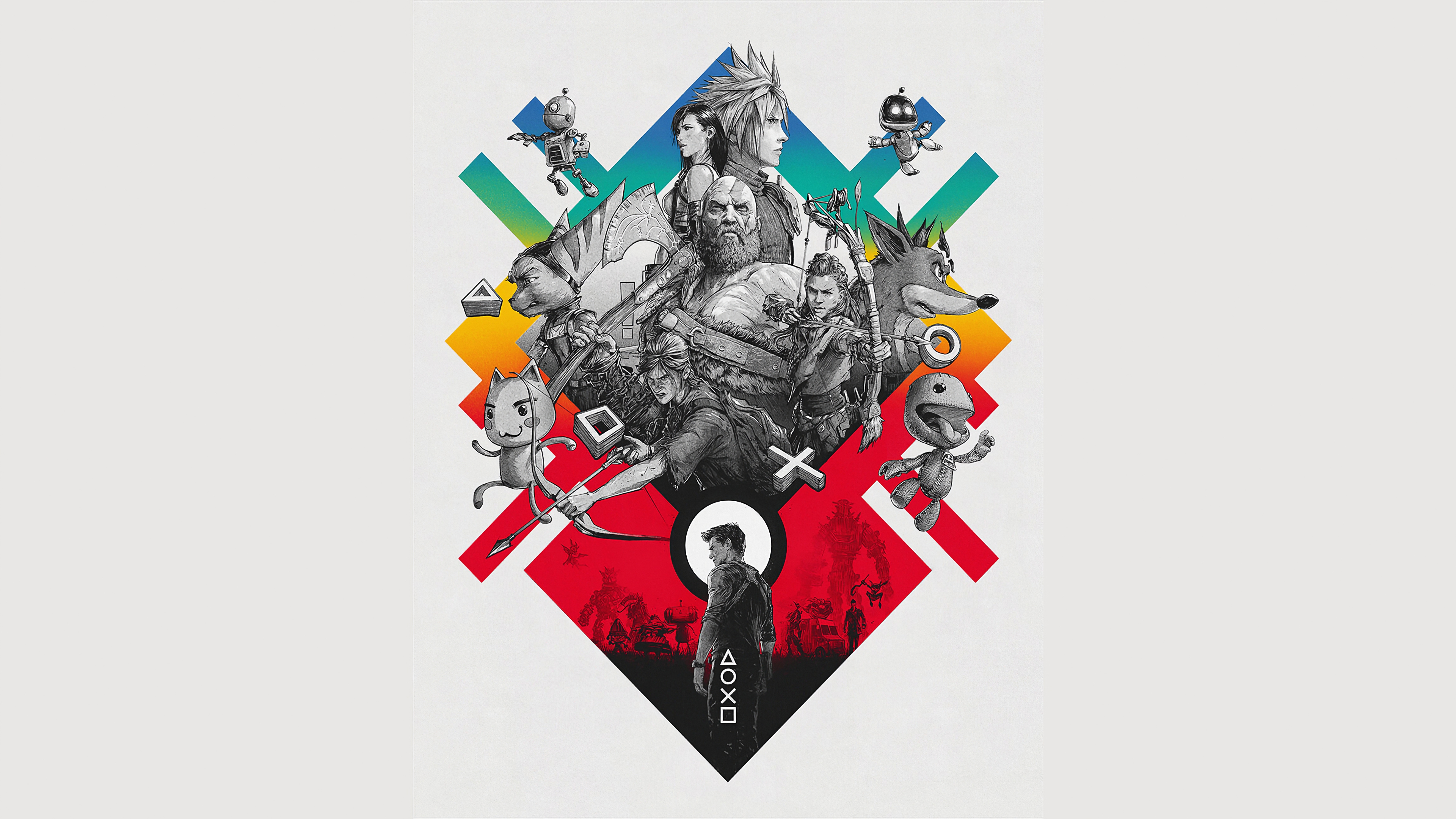 Playstation Retro 4k Wallpaper