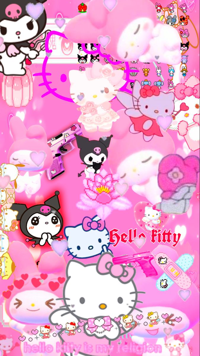 Hello kitty wallpaper y2k. Hello kitty iphone wallpaper, Hello kitty wallpaper, Y2k wallpaper