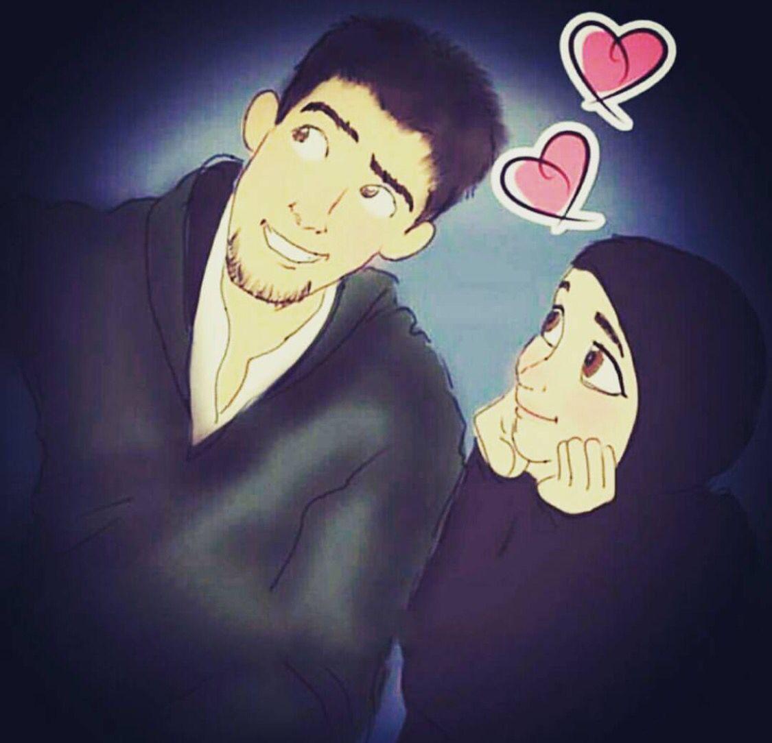 Anime Muslim Couple Wallpaper