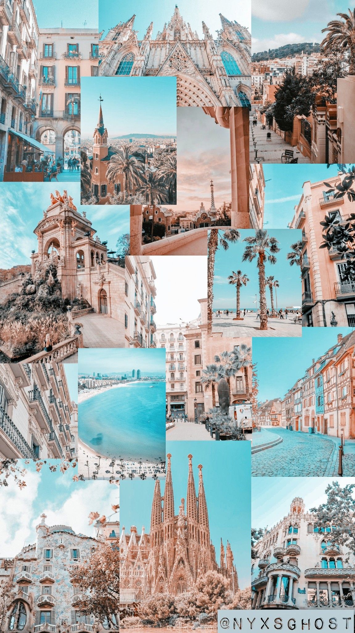 Barcelona Aesthetic Wallpaper. Spain aesthetic, Barcelona travel, Barcelona aesthetic