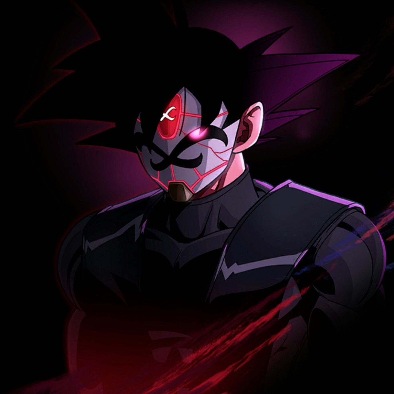 Goku Black Crimson Masked Saiyan. Imágenes aleatorias, Pelo de goku, Dibujos de goku black