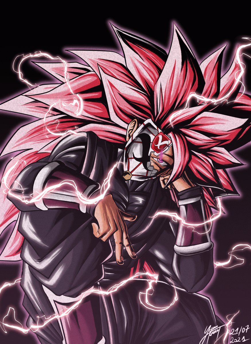 Goku black ssj rose crimson masked saiyan