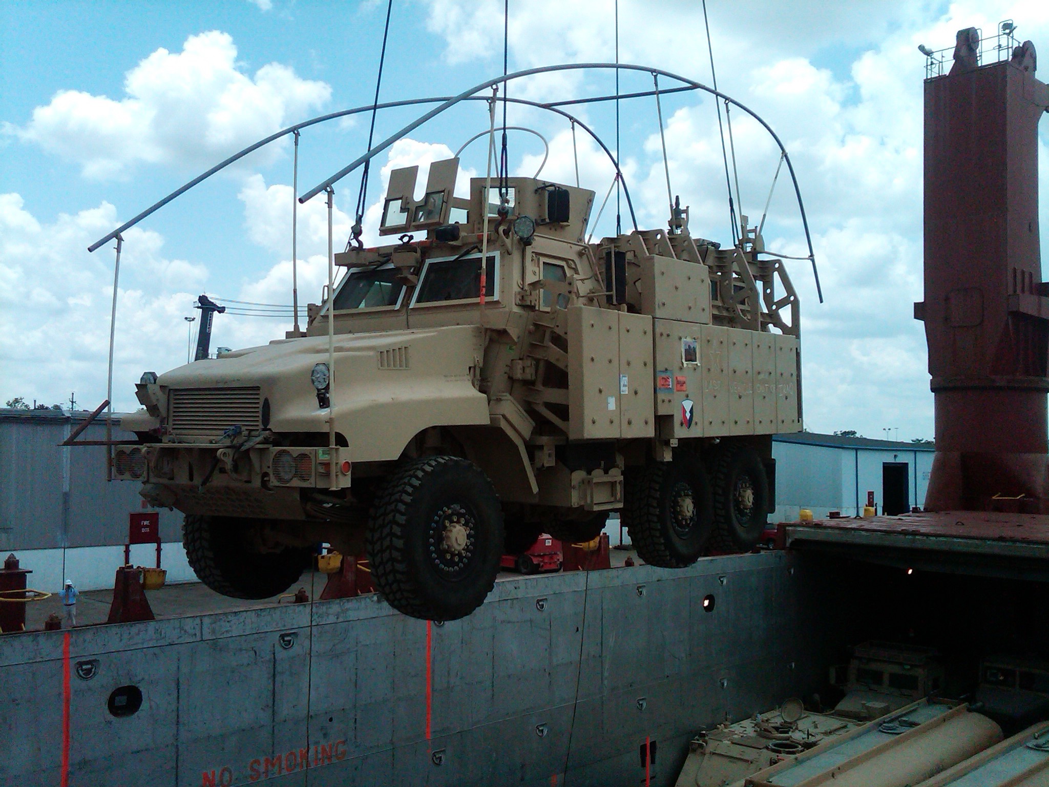 Army Materiel Command brings 'last MRAP' to port. Article. The United States Army
