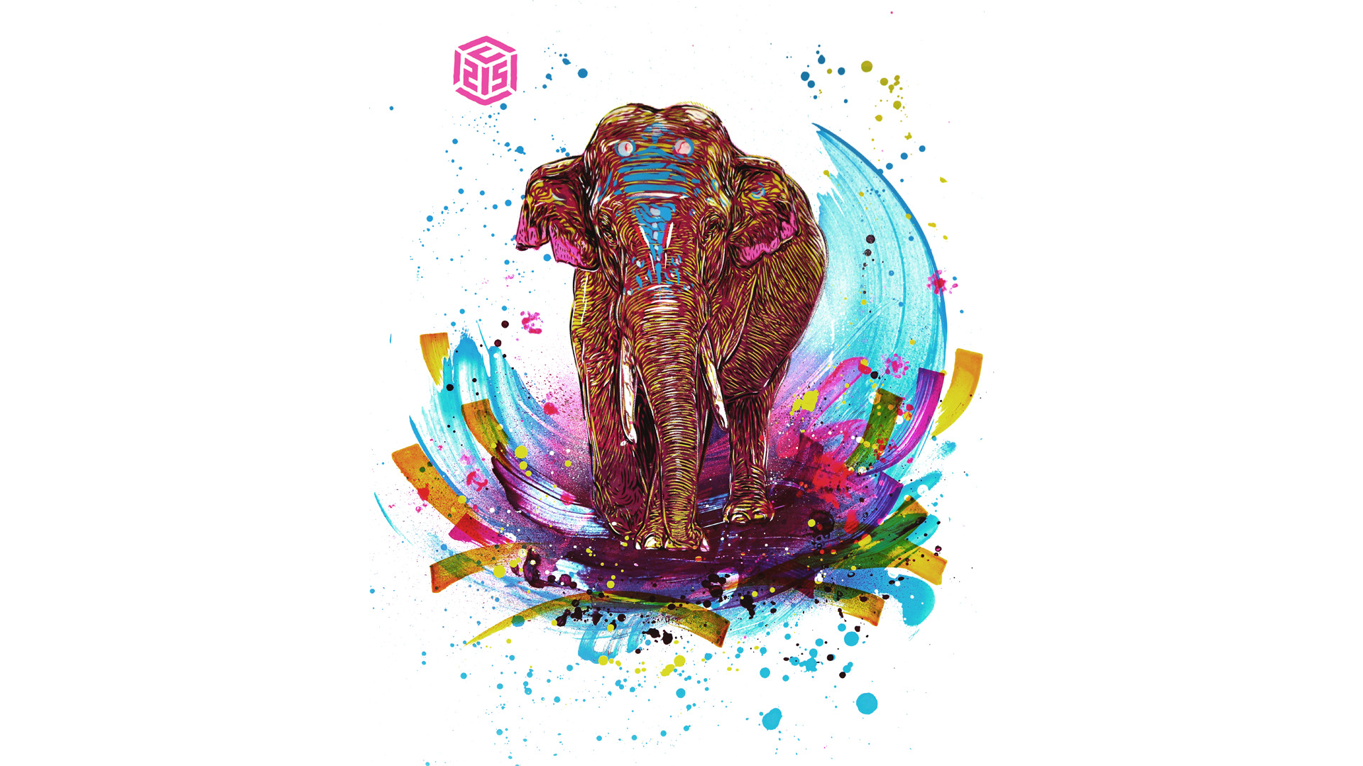 Elephant art, iPhone, Desktop HD Background / Wallpaper (1080p, 4k) (png / jpg) (2022)