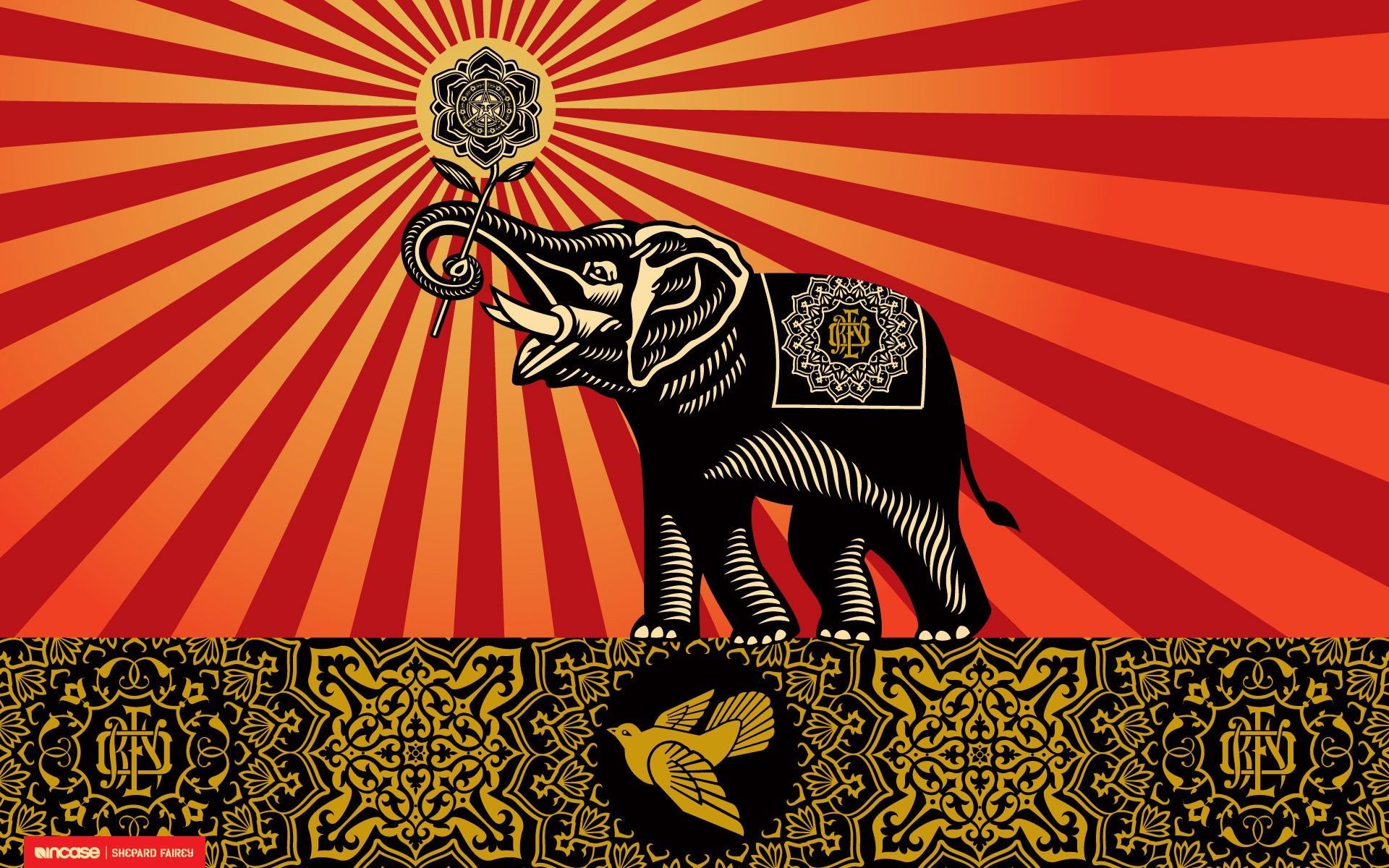 Obey Elephant Wallpaper