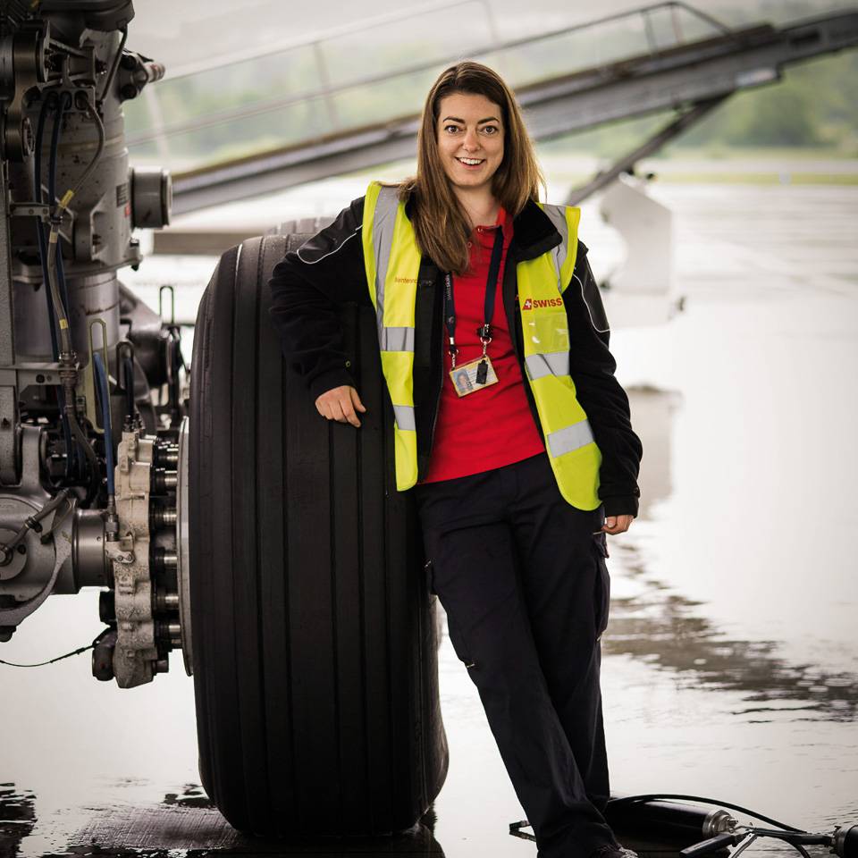 Dream job aircraft technician. World of SWISS