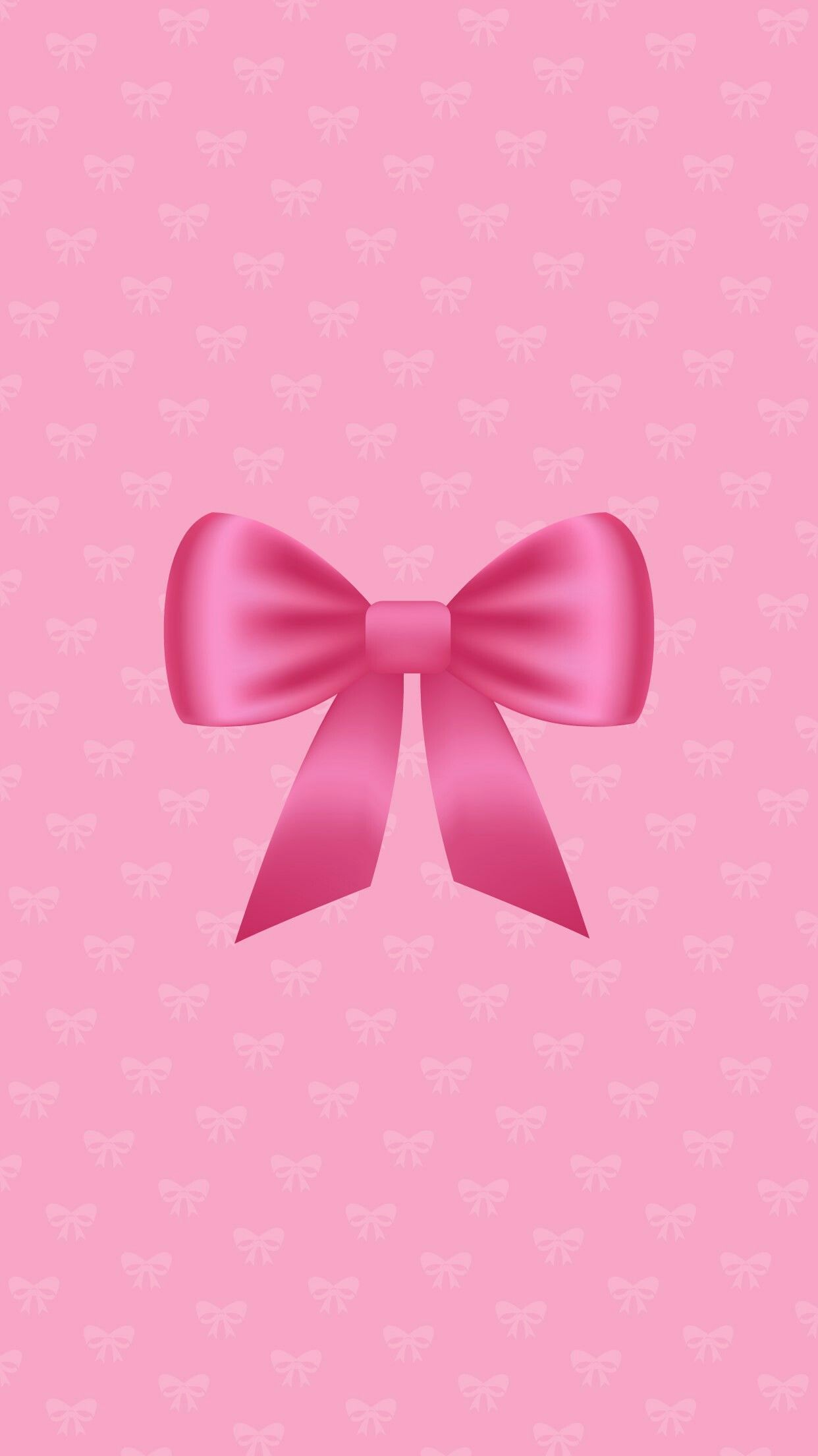 Simple Pink Bow Wallpaper Background Wallpaper Image For Free Download   Pngtree