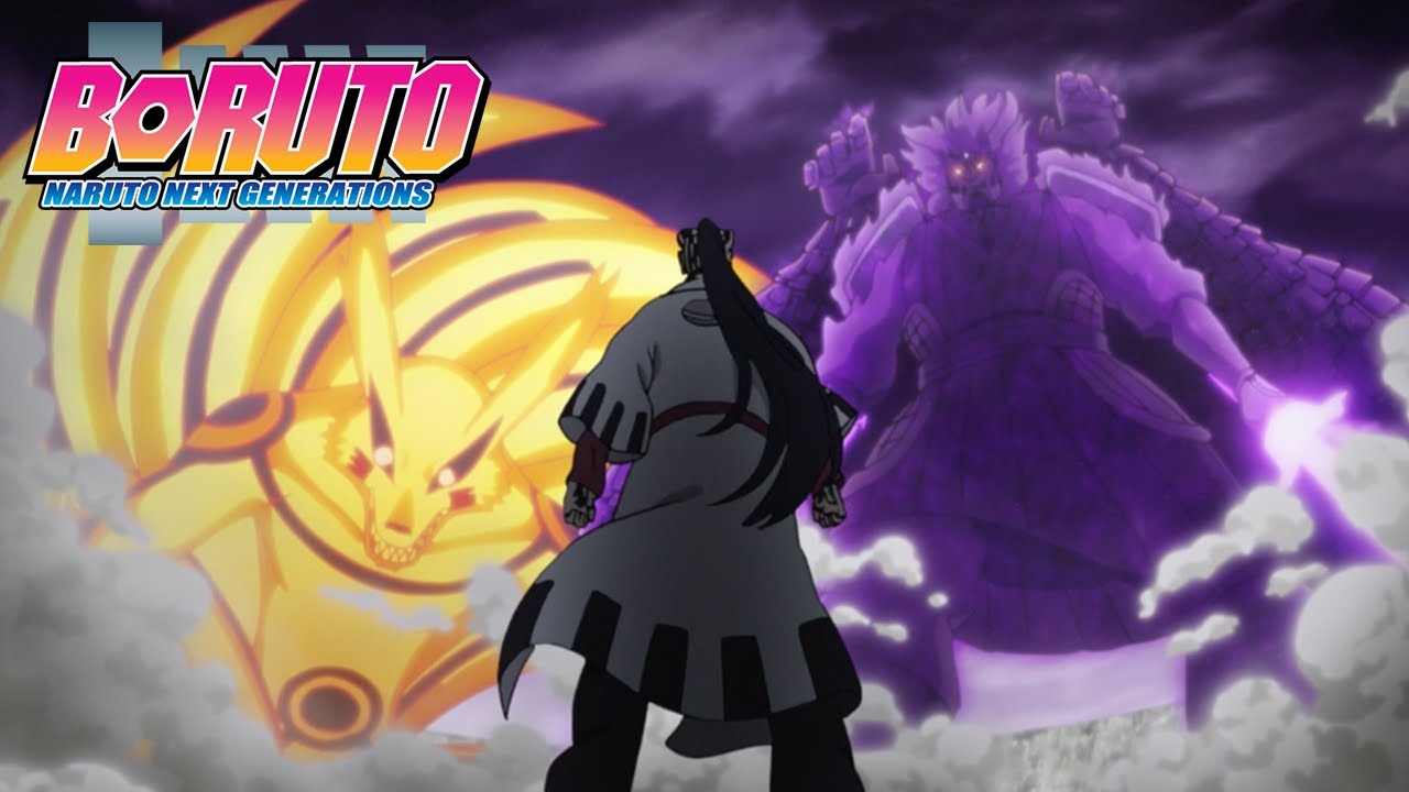 Kurama and Susano'o vs Jigen. Boruto: Naruto Next Generations