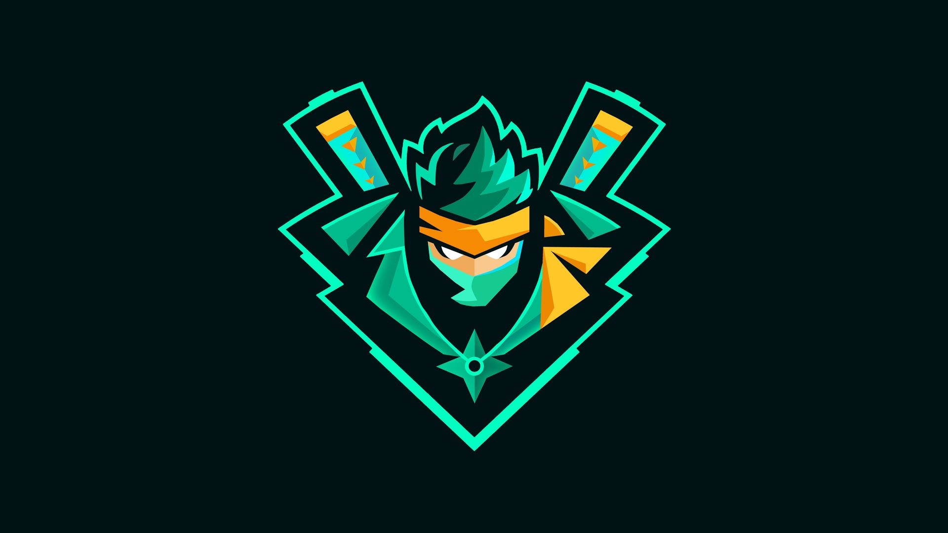 Ninja Fortnite Logo Wallpaper