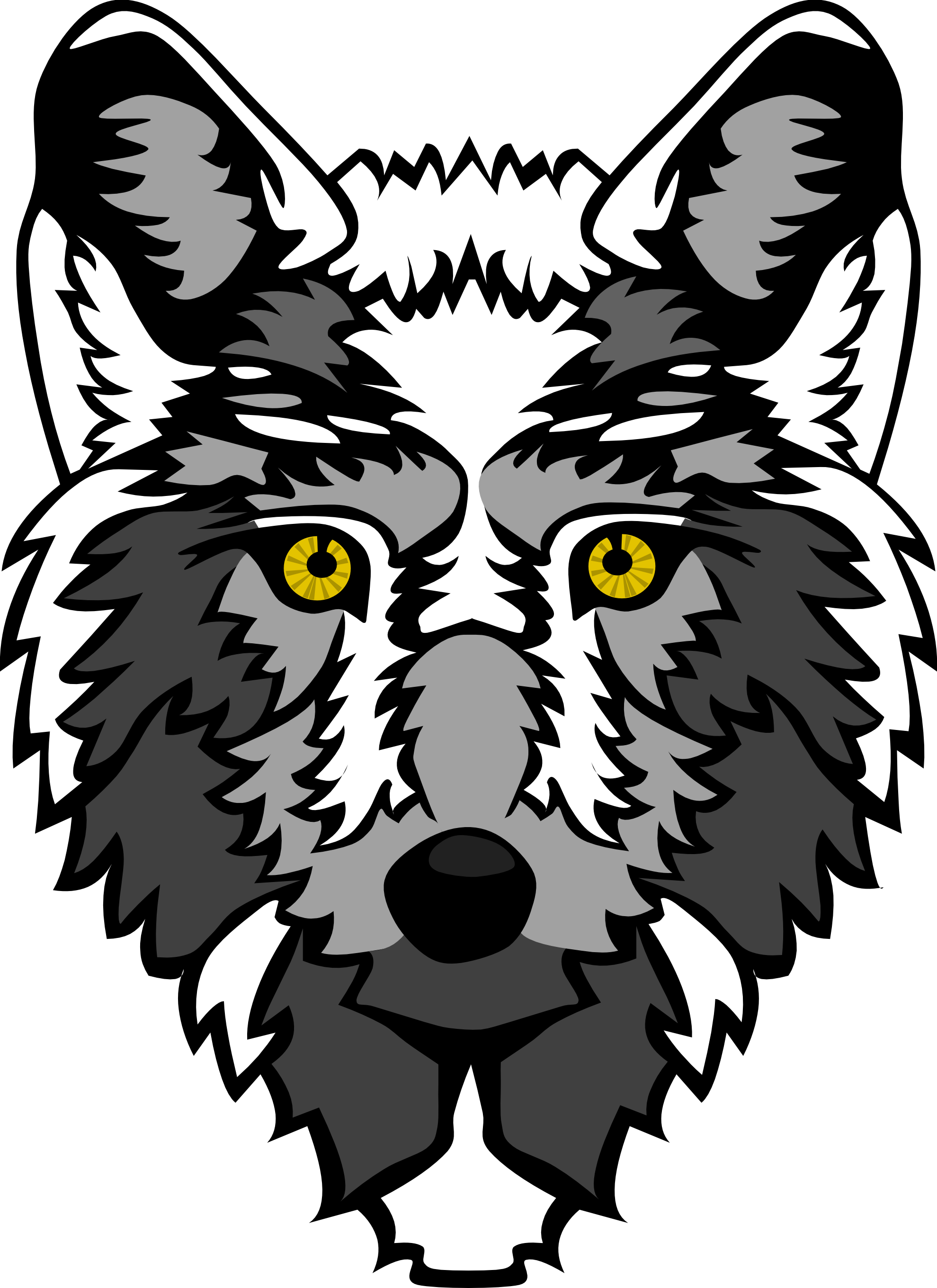 Download Wolf Vector Art Wolf Head Transparent PNG Image with No Background