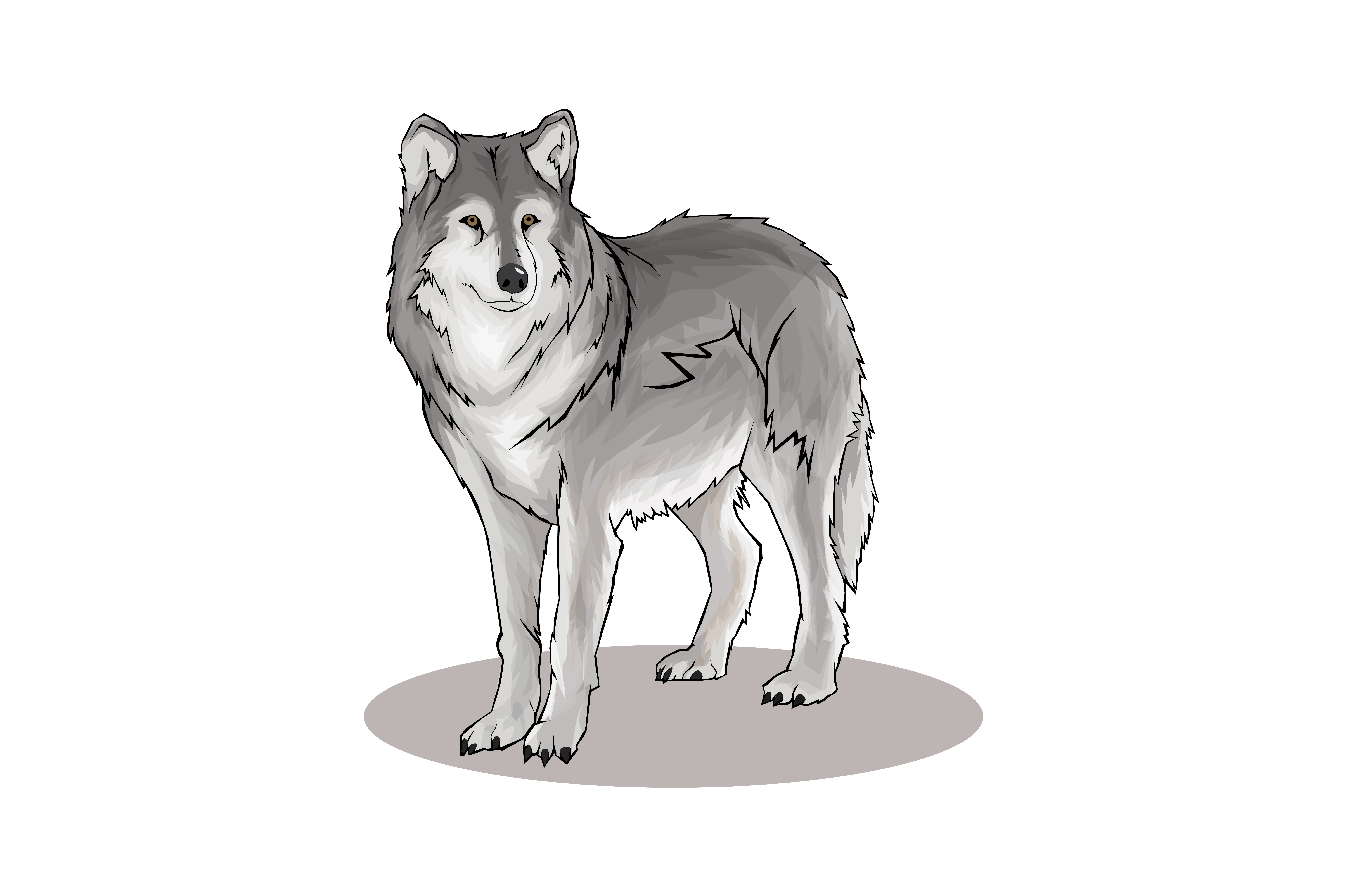 Wolf Vector Art Graphic by RFG · Creative Fabrica