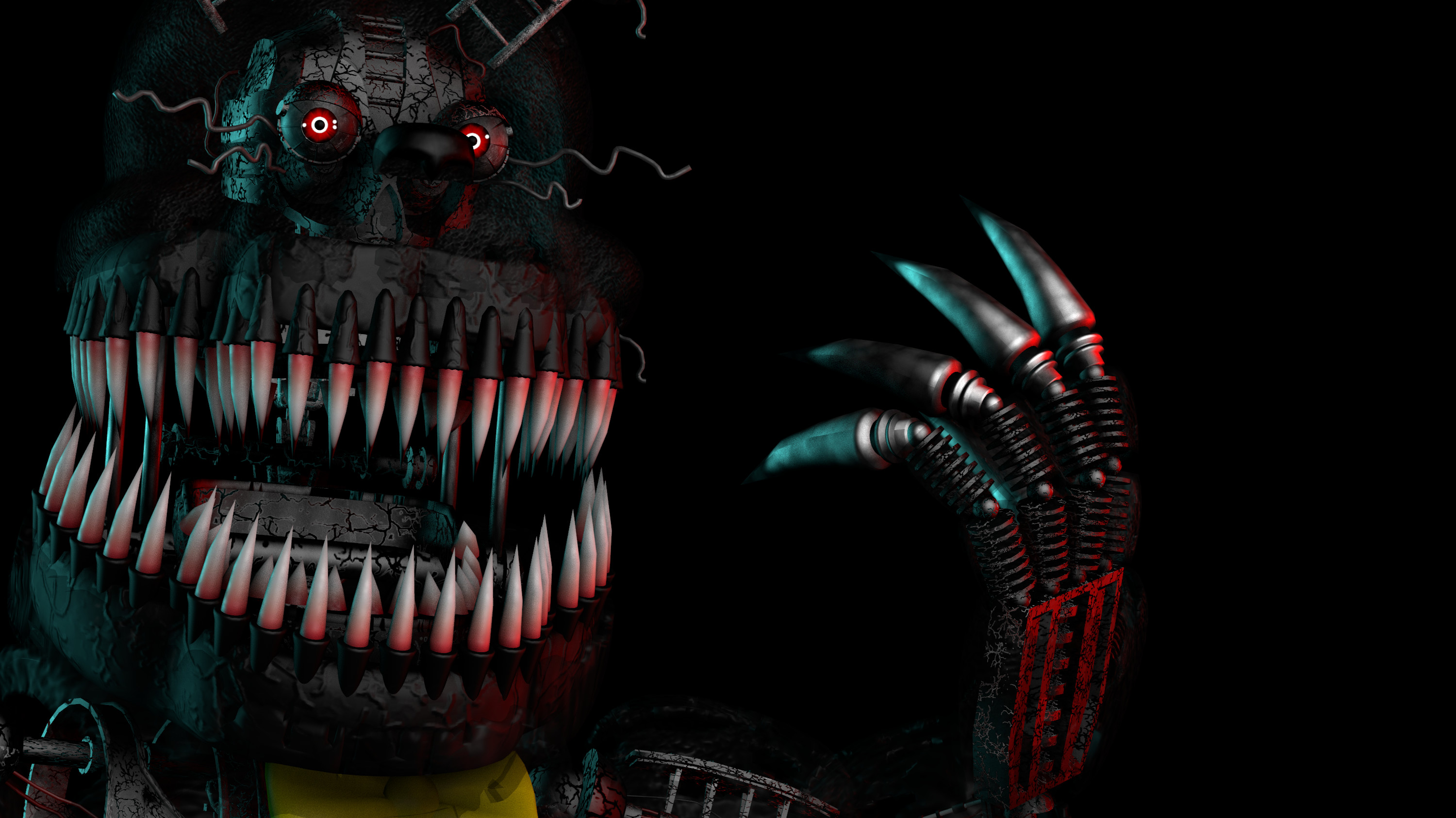 Download Nightmare Freddy FNAF4 Wallpaper