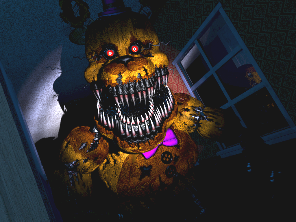 FNaF 4 Nightmare Fredbear Wallpaper : r/fivenightsatfreddys