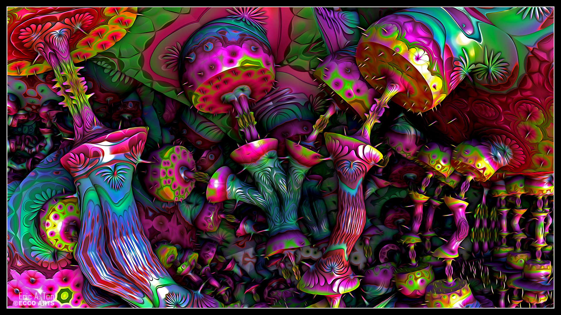 Free download Psychedelic Mushrooms by eccoarts [1920x1080] for your Desktop, Mobile & Tablet. Explore Mushroom Wallpaper for Desktop. Mario Mushroom Wallpaper, Mushroom Wallpaper, Morel Mushroom Wallpaper