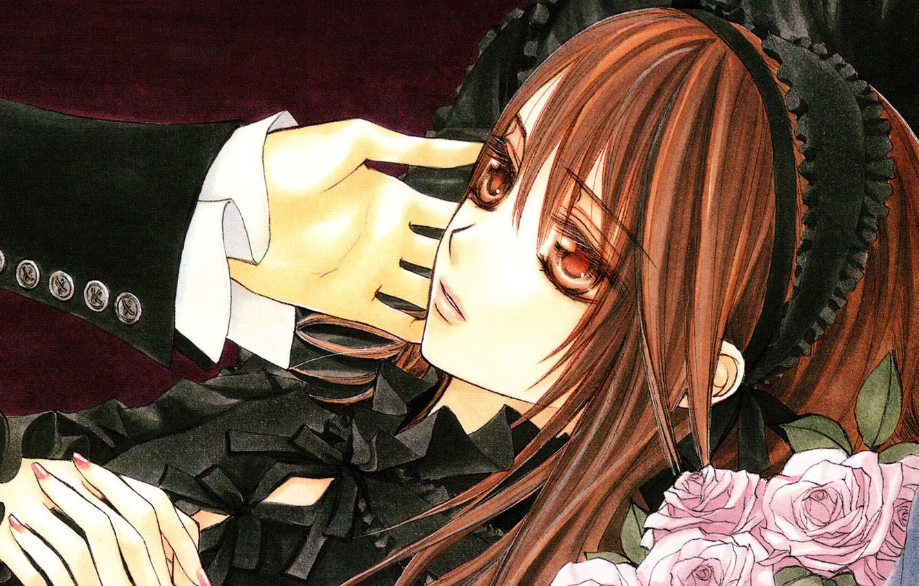 Wallpaper girl, flowers, anime, Vampire knight, Yuki Kuran, vampire Knight image for desktop, section сёдзё