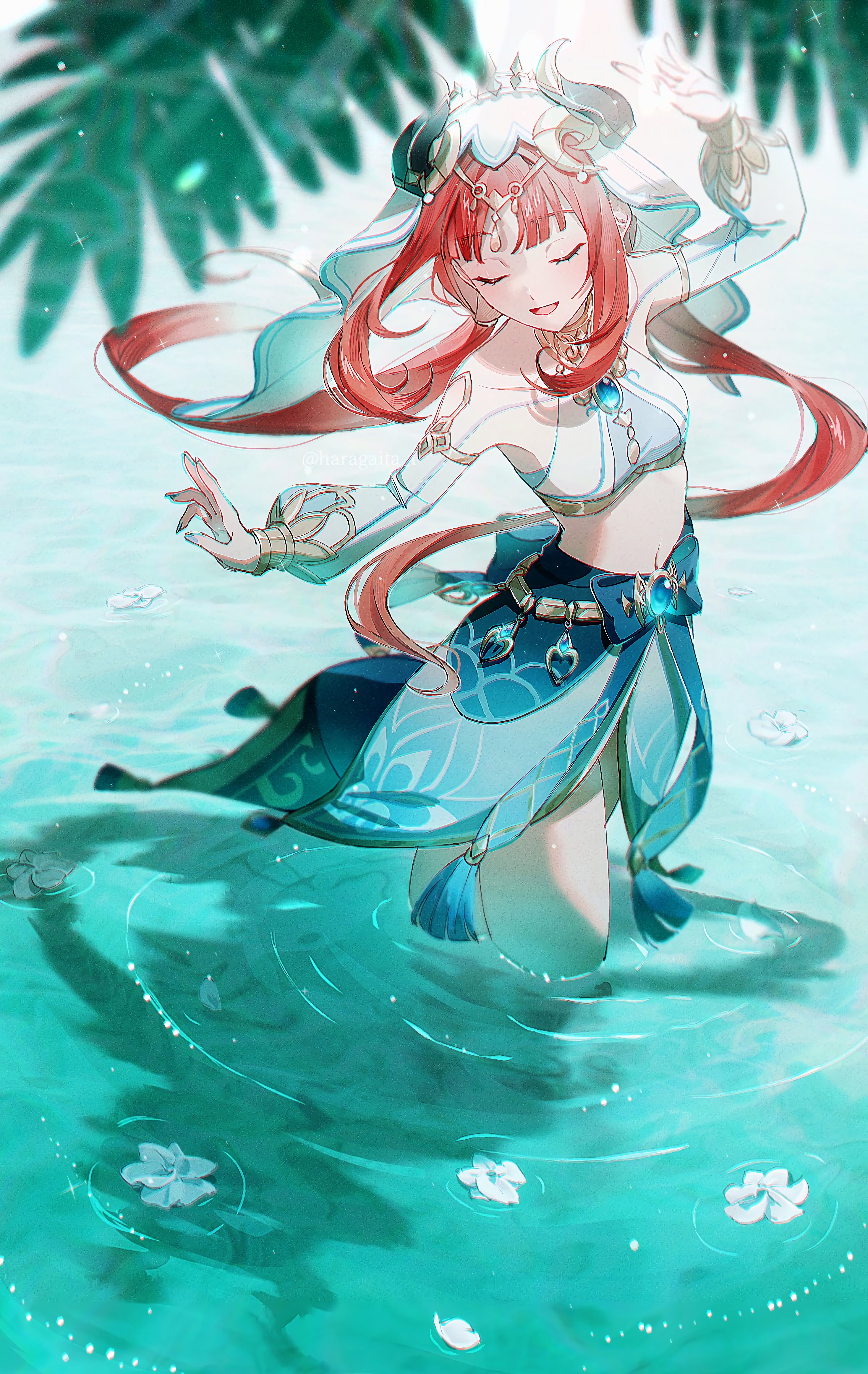 Nilou performing in the water (by: さ)