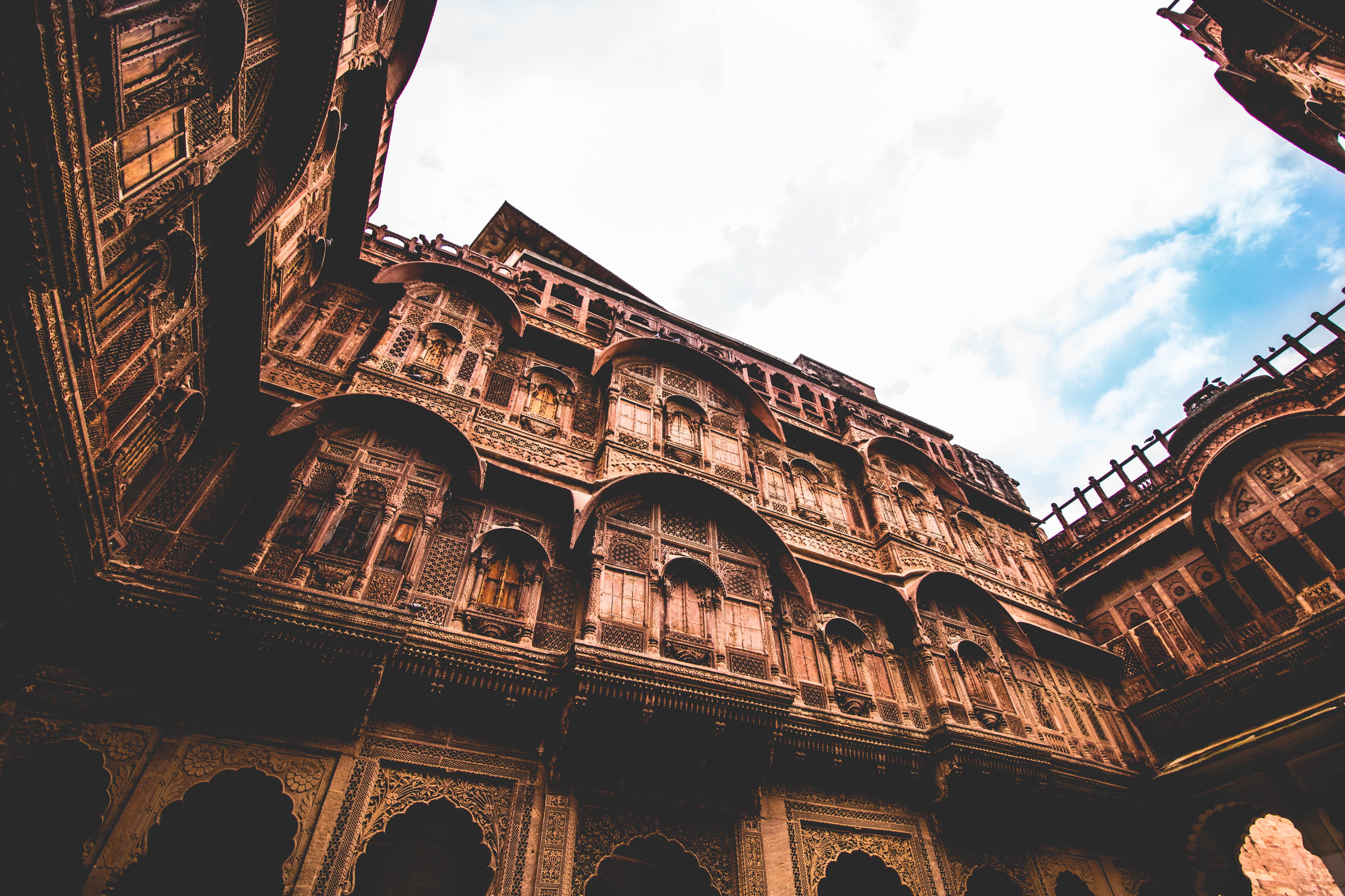 fort #palace #castle #jodhpur #rajasthan #india #old #vintage #building #windows #courtyard K #wallpaper #hdwallpaper #desktop. Castle, Agra fort, HD wallpaper