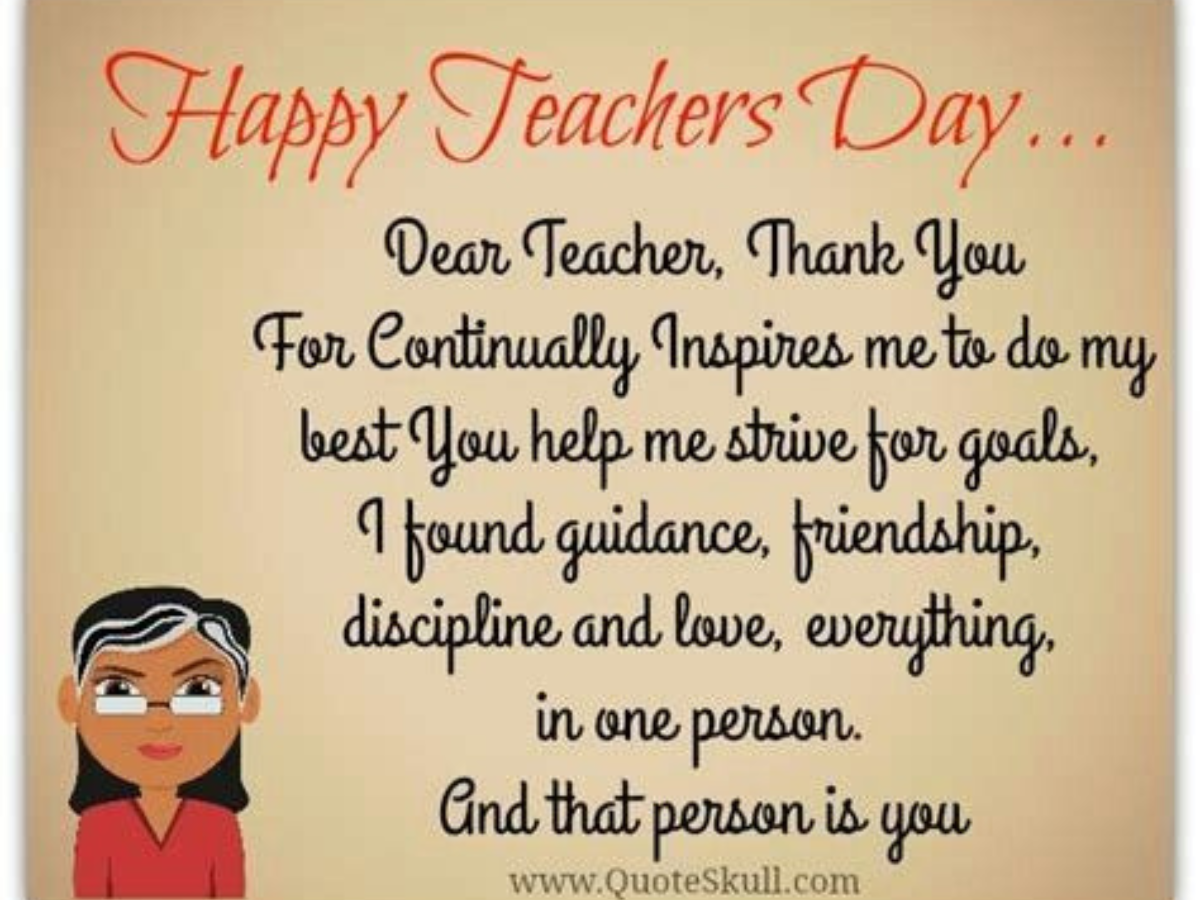 Happy Teachers Day 2022 Greeting Cards, Image, Wishes, Messages: Best greeting card image to share with your teacher on teachers' day