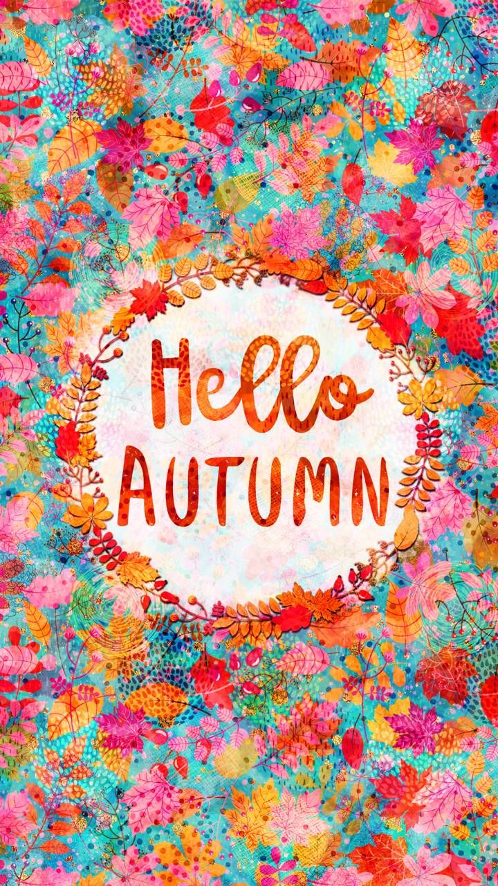 Download Colorful Hello Autumn wallpaper by Pravokrug now. Browse millions of popular Colorful Wal. Hello autumn, Wallpaper, Cute wallpaper