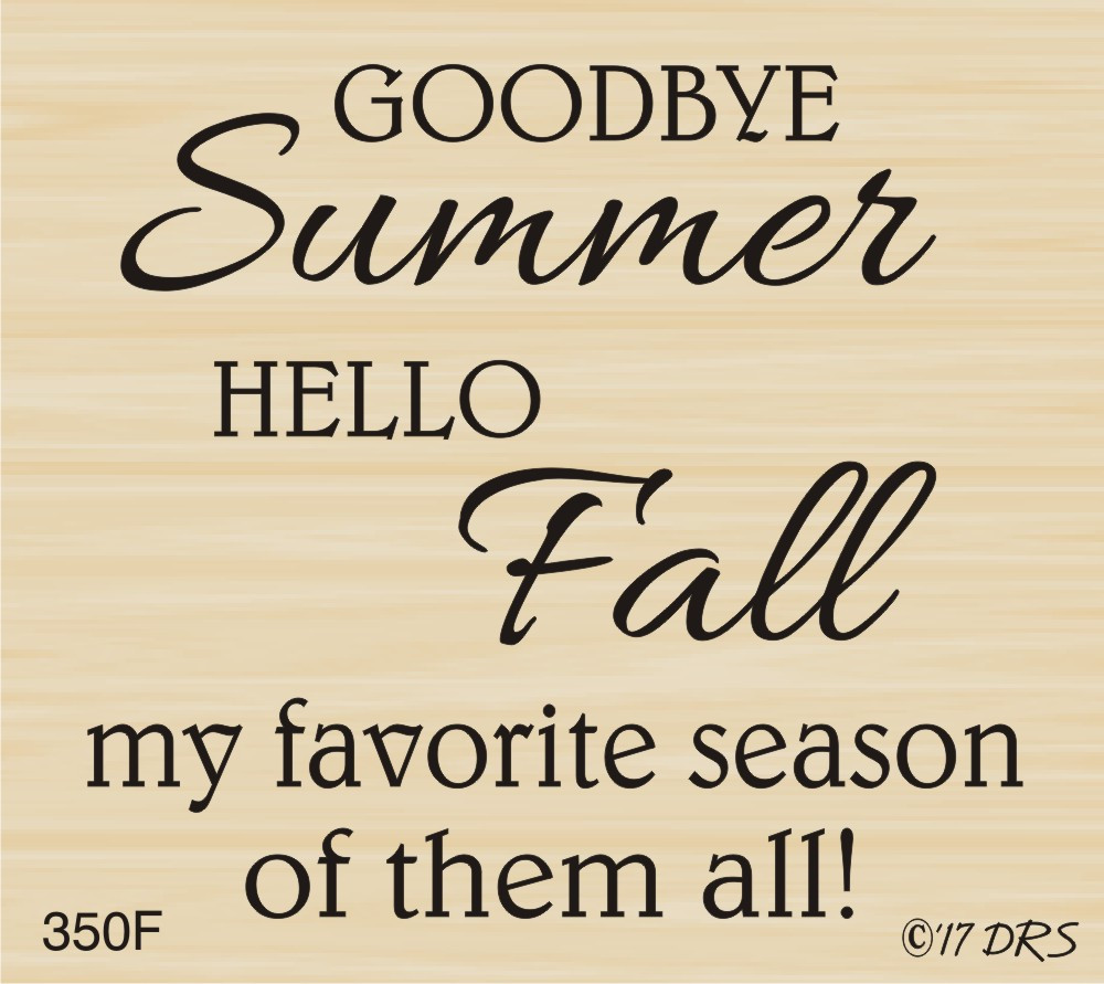 Goodbye Summer Hello Fall Greeting
