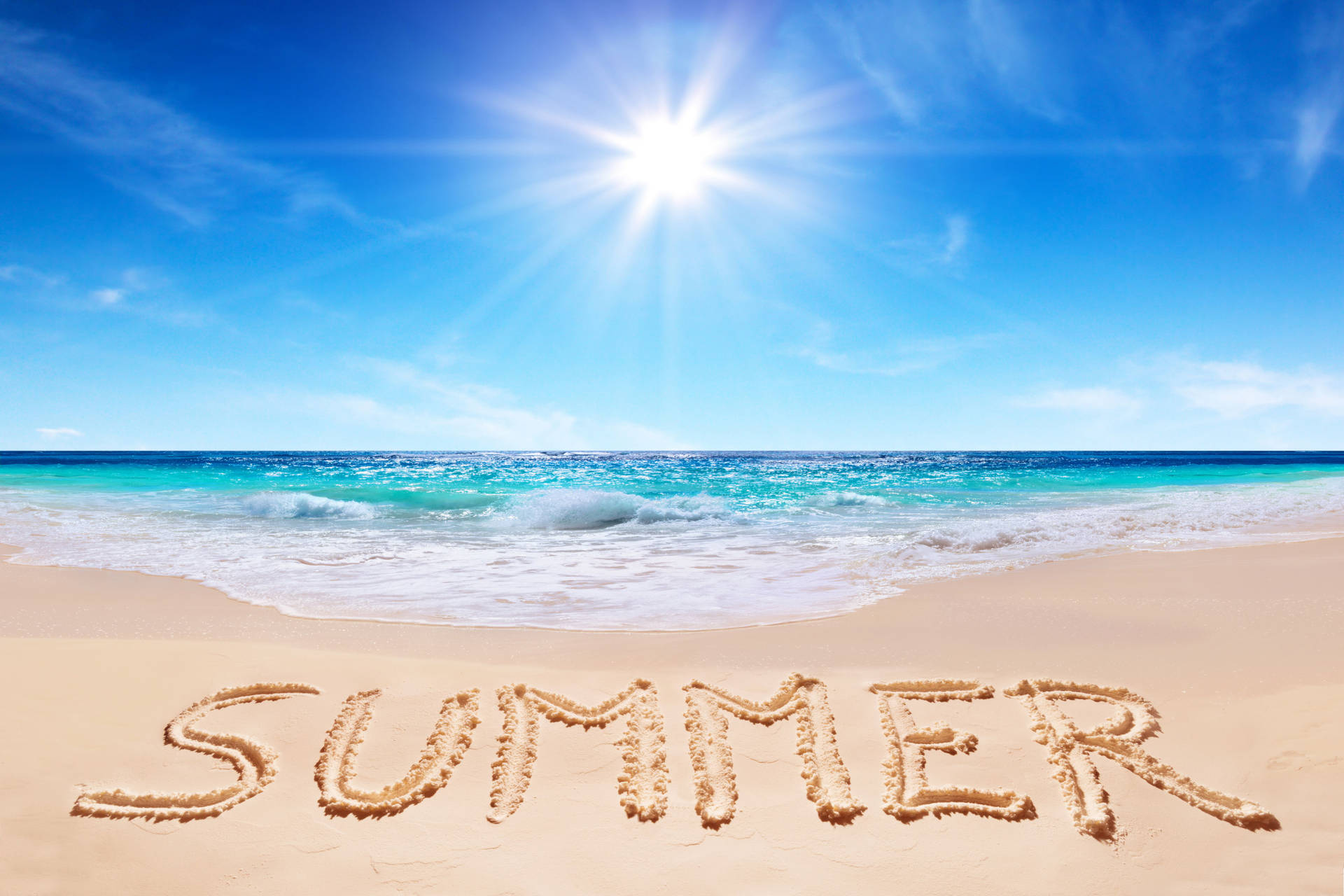 Download Summer Season White Summer Sand Wallpaper