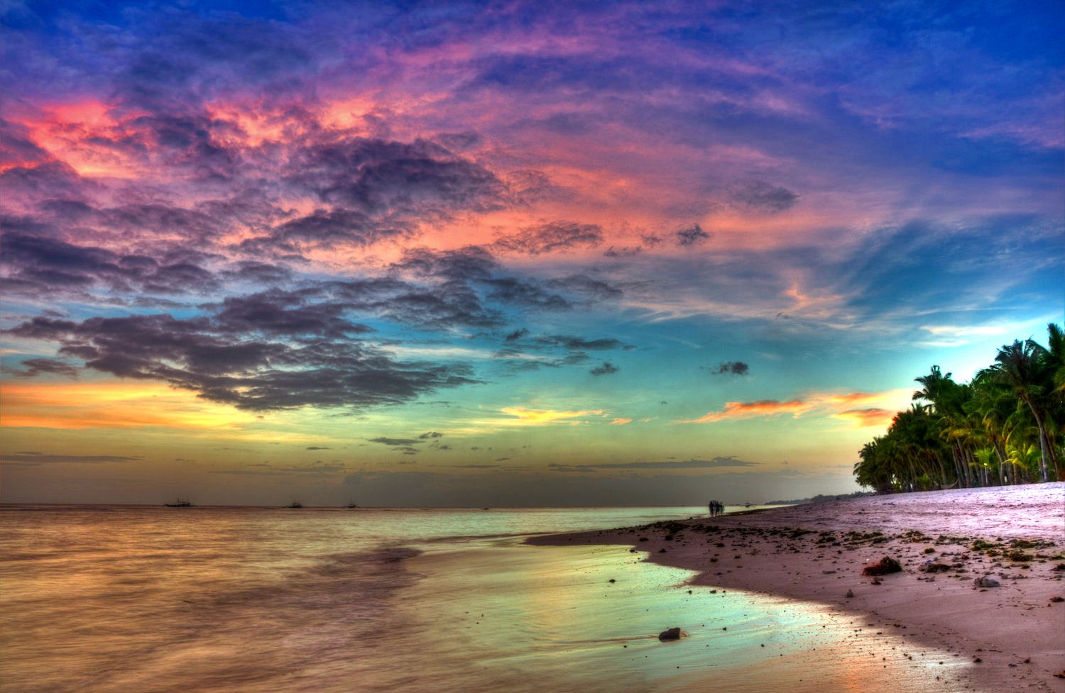 beach, Beauty, Sky, Sea, Ocean, Clouds, Tree Wallpaper HD / Desktop and Mobile Background