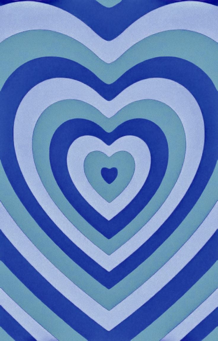 130 Blue Hearts Background