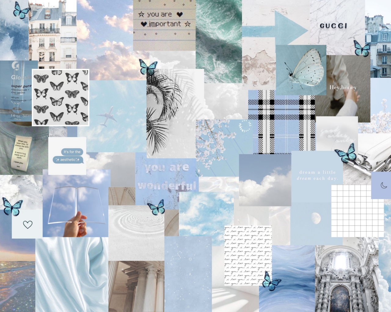 Aesthetic Blue Wallpaper