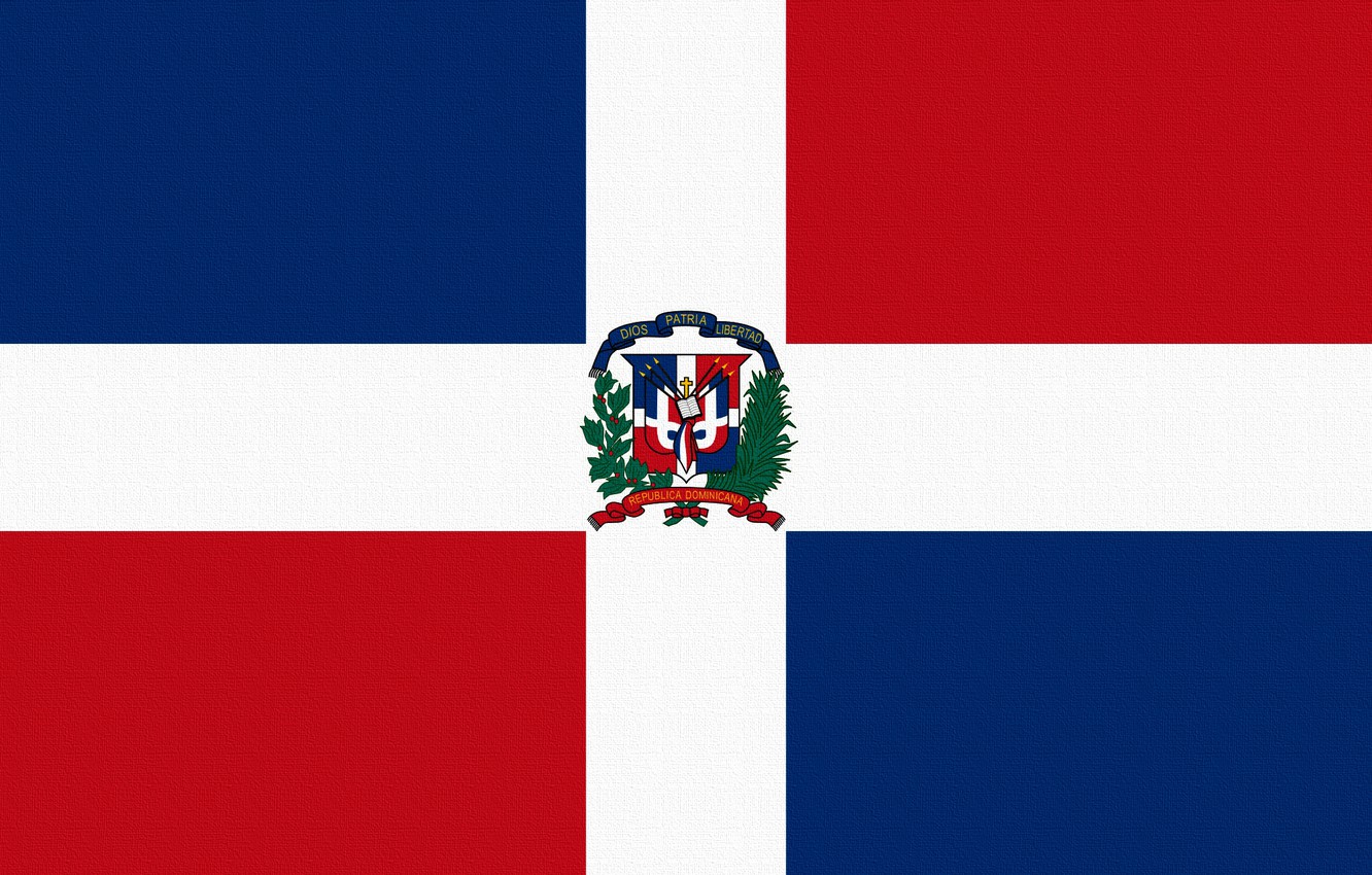 Wallpaper Red, Blue, Cross, Flag, Dominican Republic, Square, Dominican Republic image for desktop, section текстуры