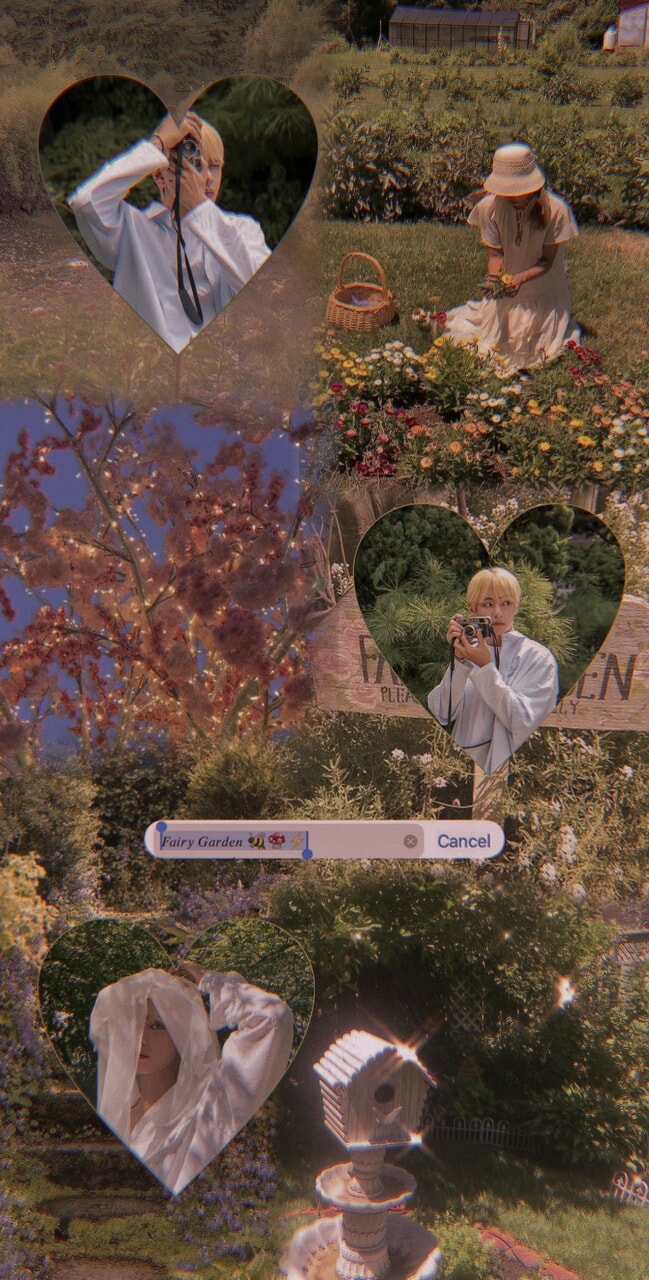 Taehyung fairy garden wallpaper ⴰ༢