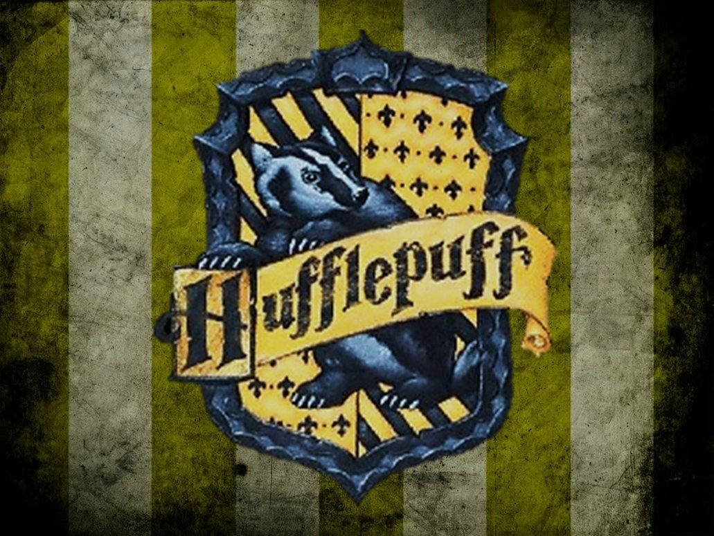 Download Grunge Hufflepuff Crest Wallpaper