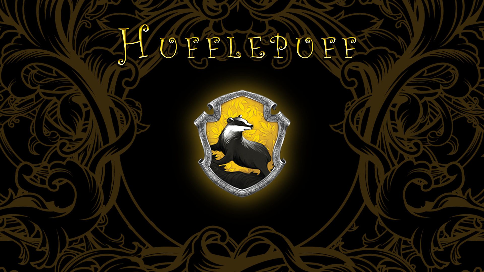 Harry Potter Computer Background HD Wallpaper. Hufflepuff wallpaper, Slytherin wallpaper, Harry potter wallpaper