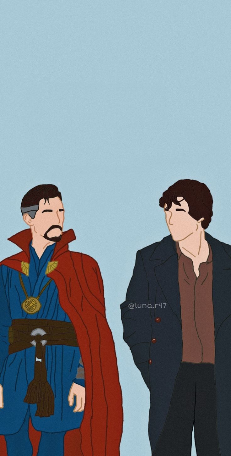 Sherlock Holmes Doctor strange crossover. Arkaplan tasarımları, Çizim