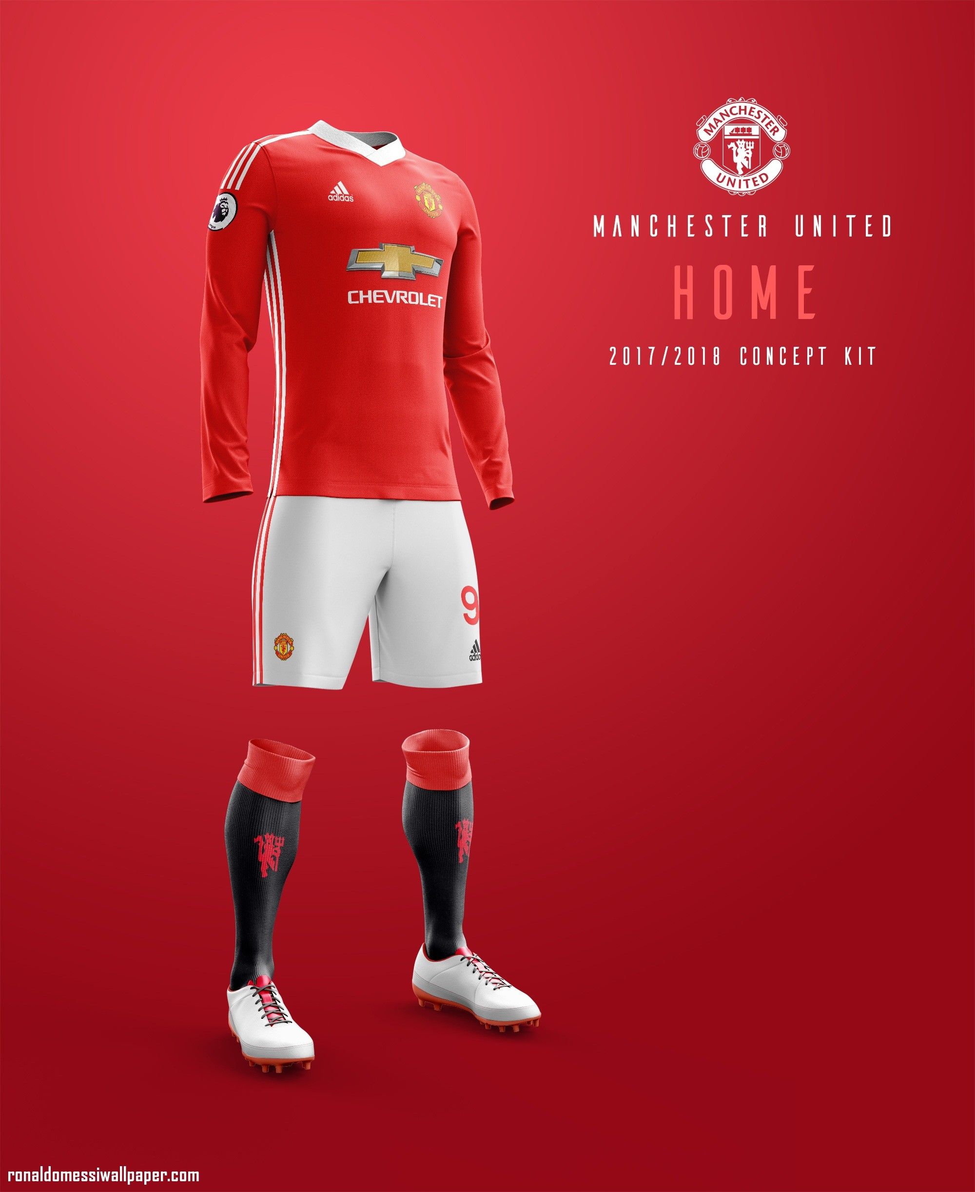 Man Utd Home Kit Wallpaper