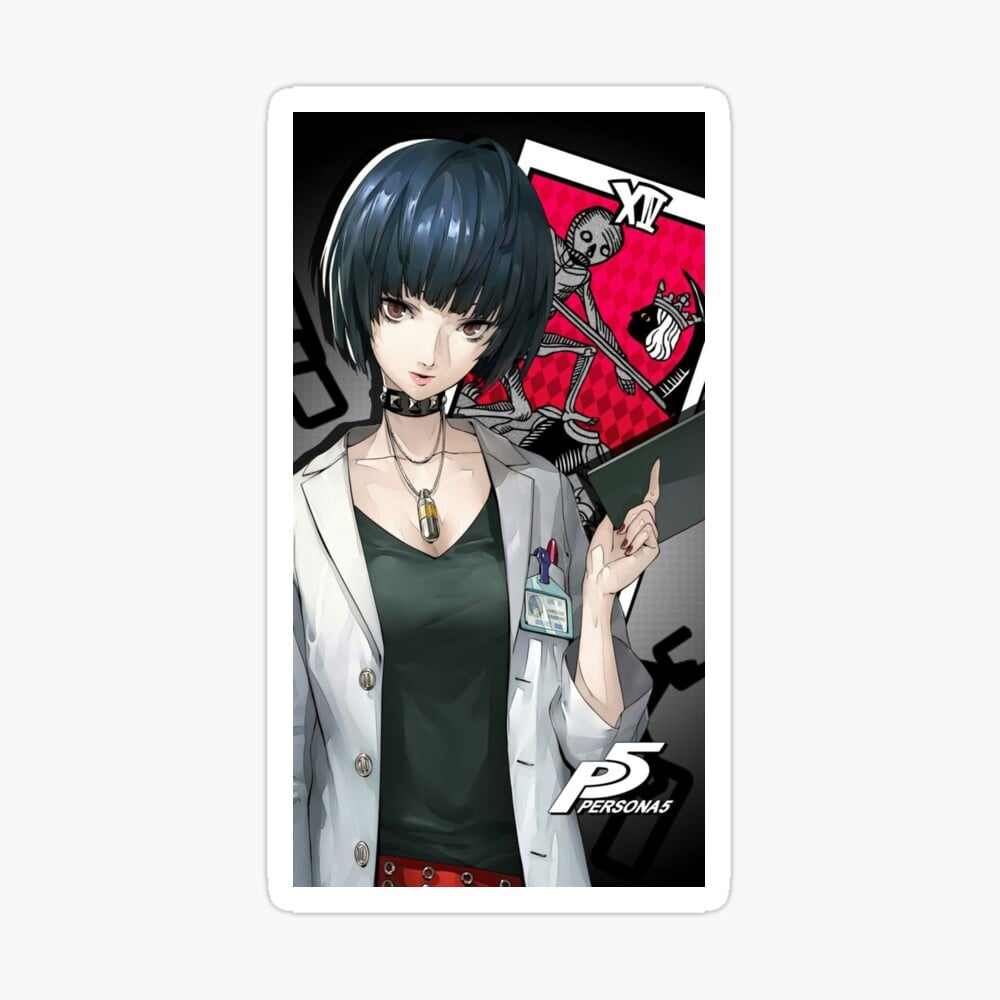 Tae Takemi Vertical Persona 5 Poster By Otaku Overdrive