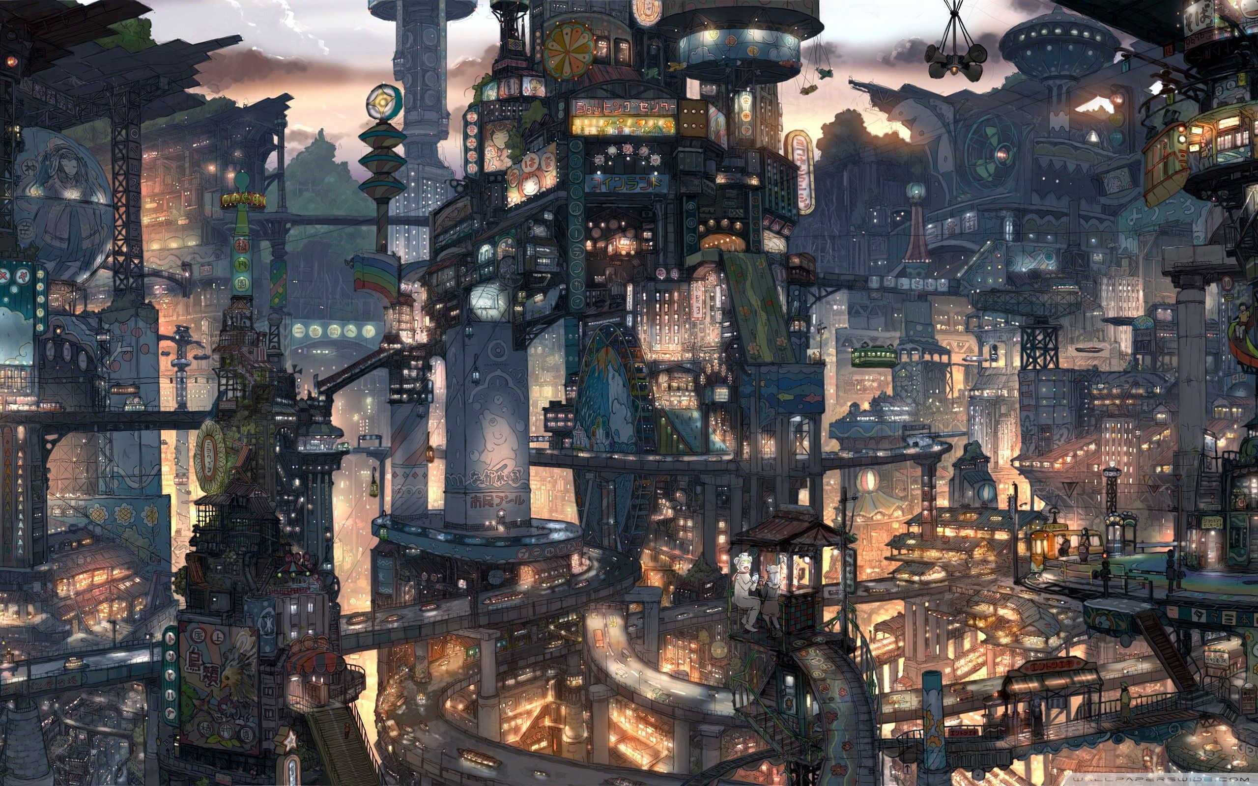 Fantasy City Wallpaper Free Fantasy City Background