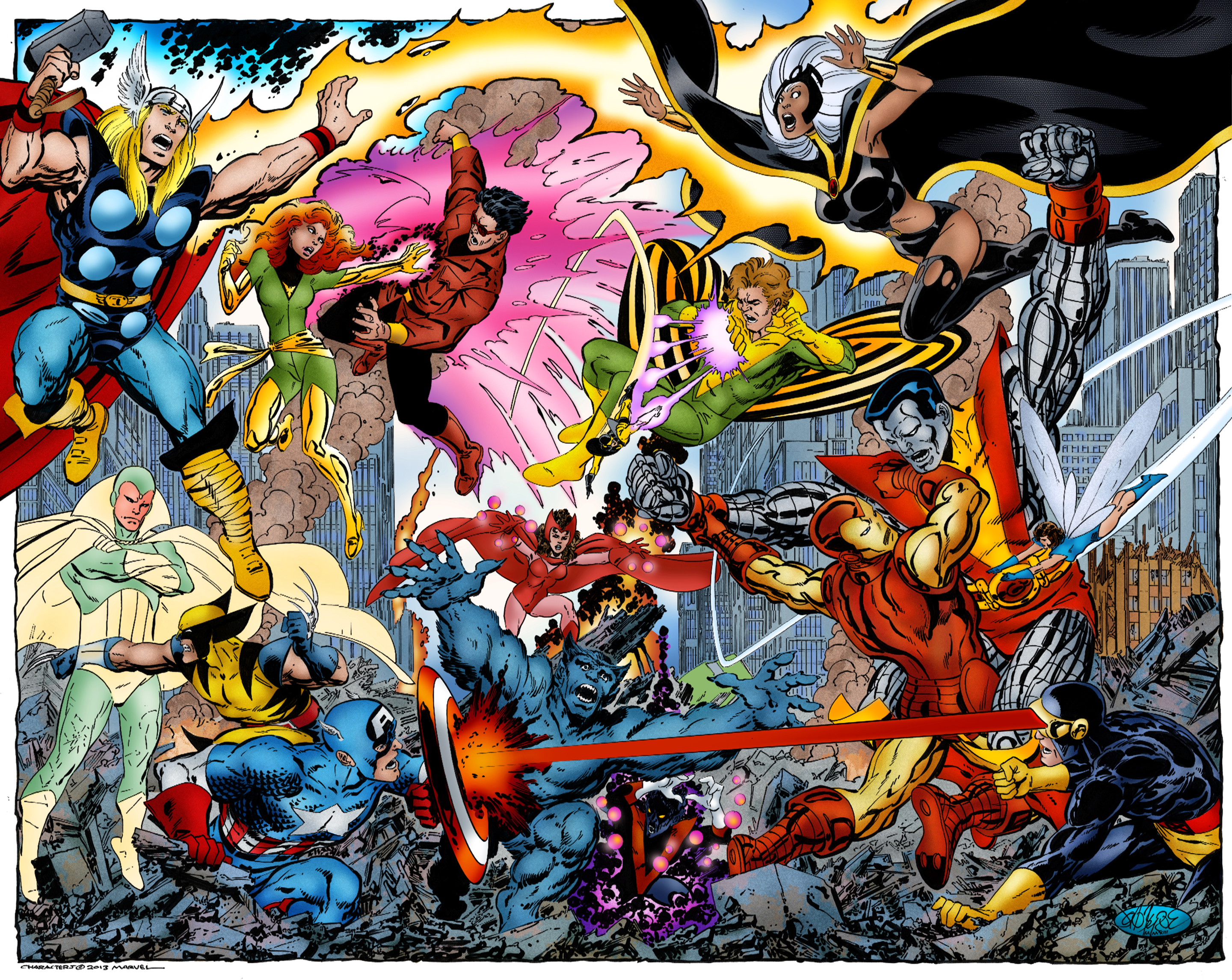 Avengers Vs. X Men HD Wallpaper