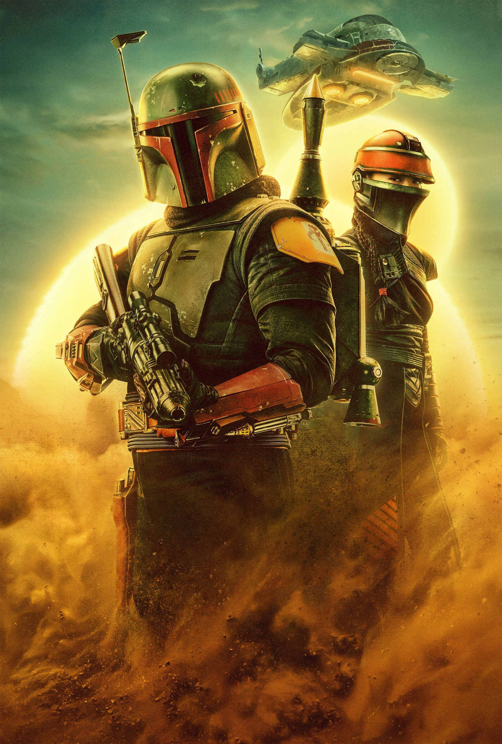 Textless Image of The Book of Boba Fett Key Art and Empire Magazine January 2022 Newsstand Cover