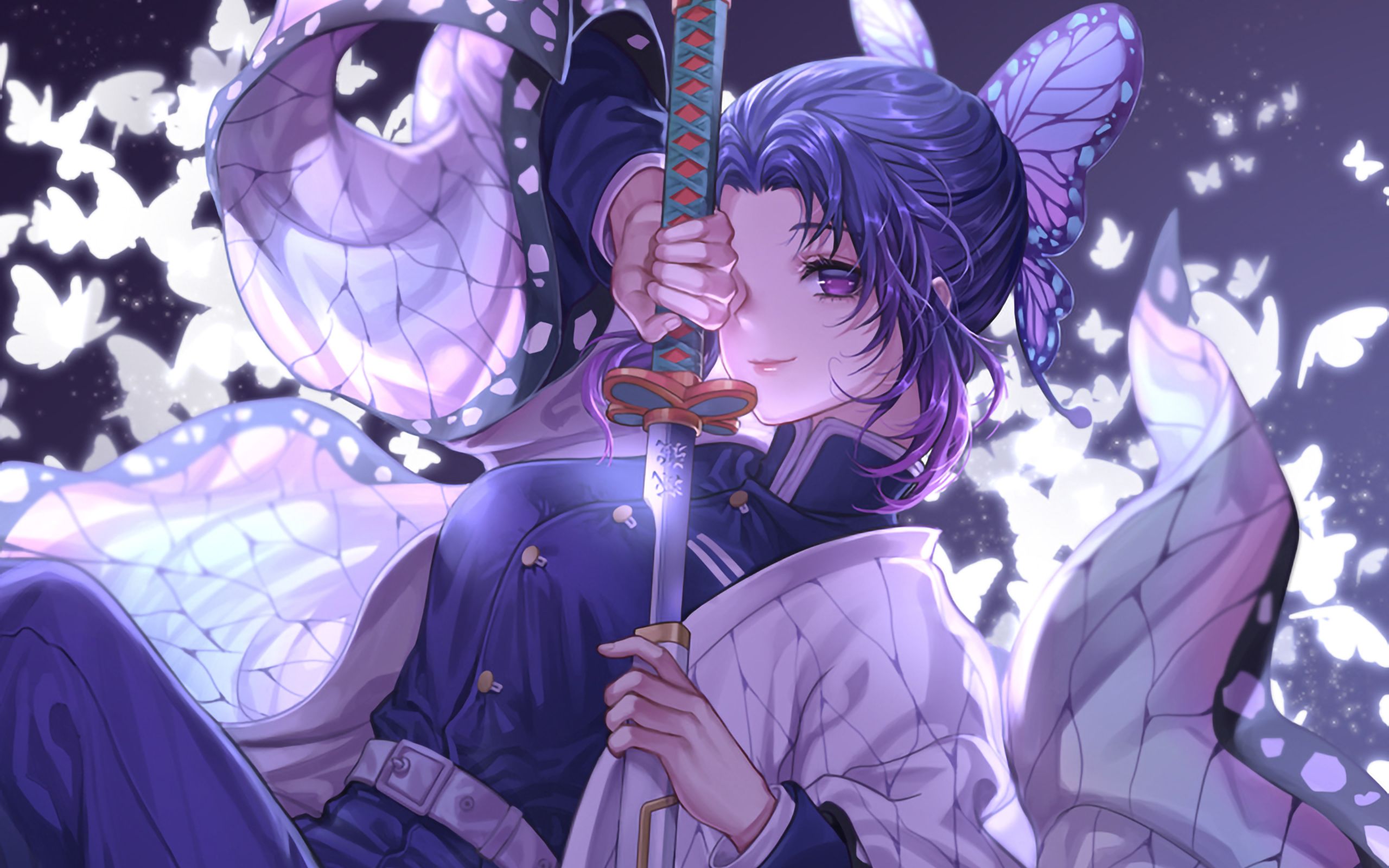 4K Shinobu Kocho Katana Kimetsu no Yaiba 2560x1600 Resolution Wallpaper, HD Anime 4K Wallpaper, Image, Photo and Background Den. Anime wallpaper live, Anime wallpaper 1920x1080, Anime