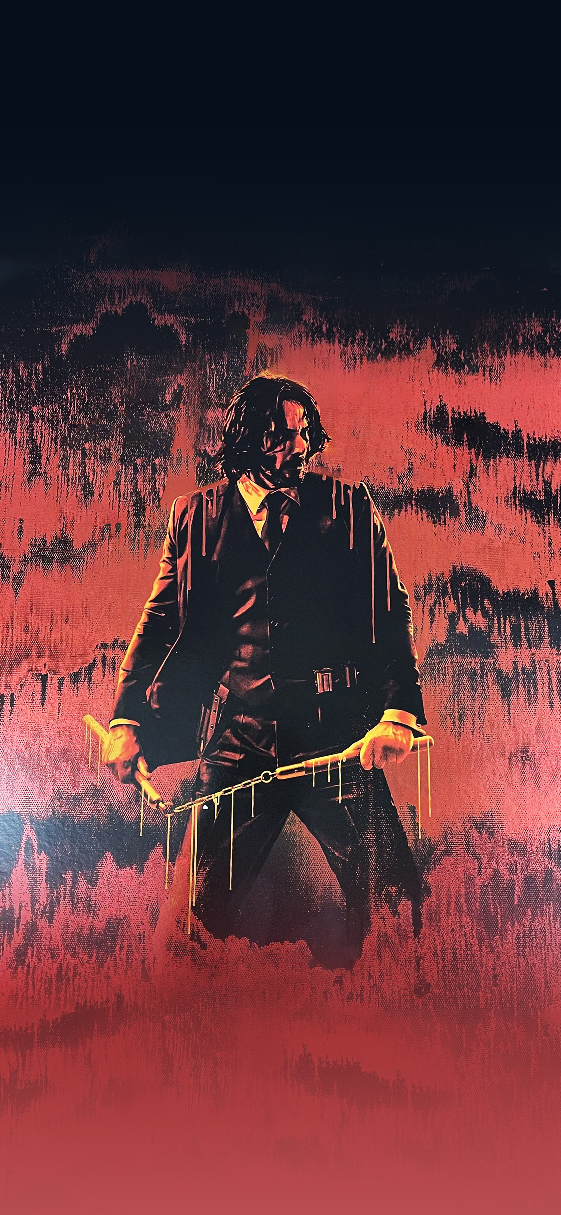 Converted the SDCC John Wick 4 poster into a mobile wallpaper